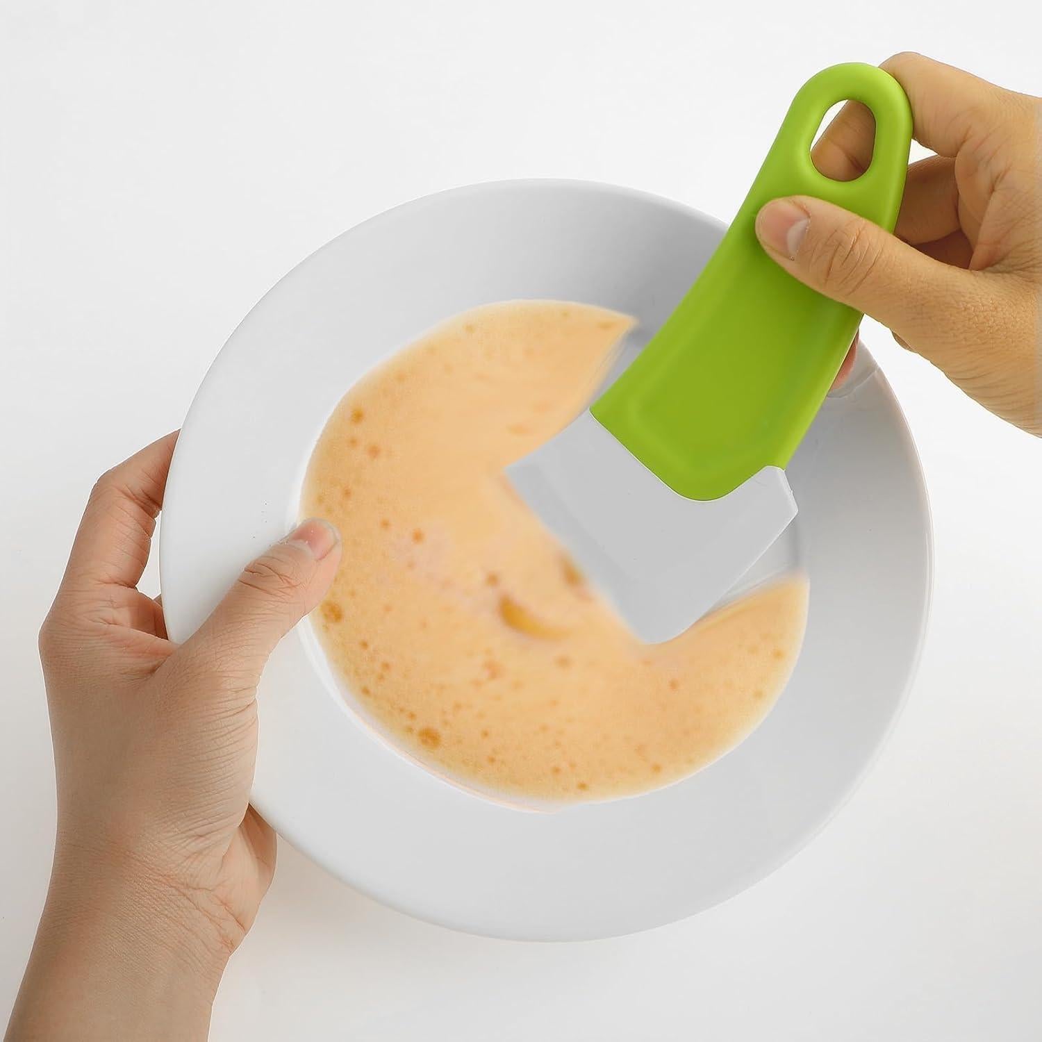 Raspador de Silicona BWESOO 2 Pcs para Sartenes y Ollas