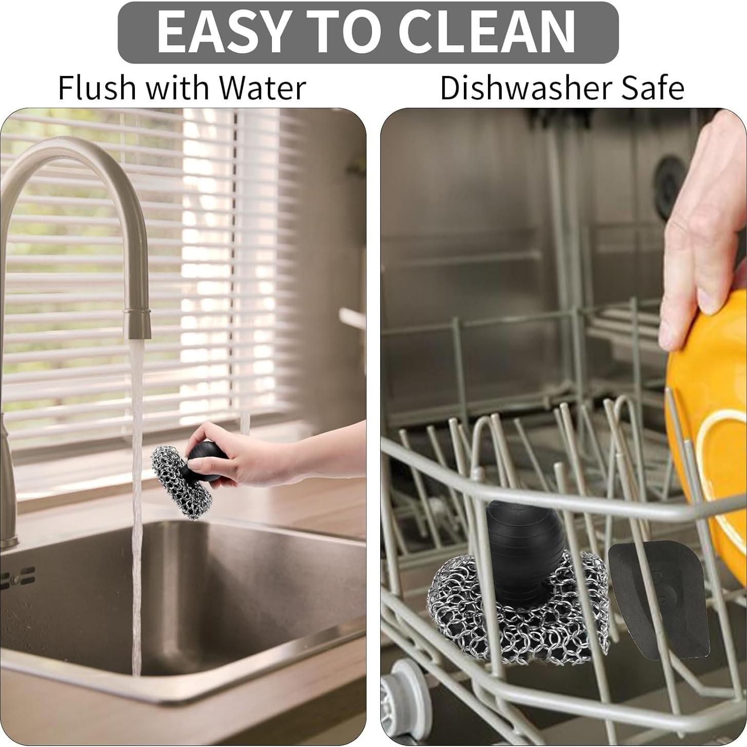 Estropajo de Hierro Fundido VinYankee con Raspador Negro