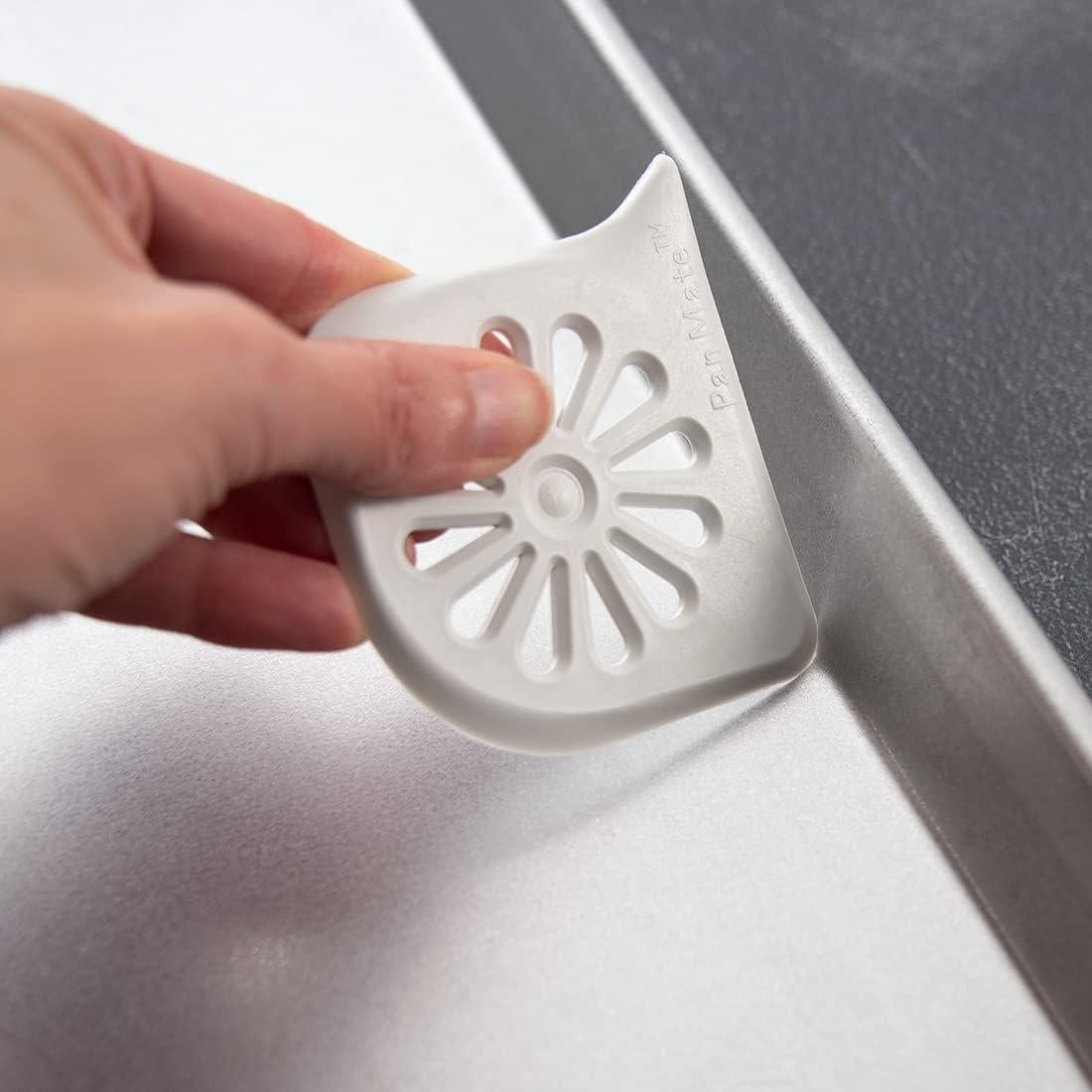 Raspadores Daisy PanMate Rada Cutlery, 2 Piezas, Nylon Blanco