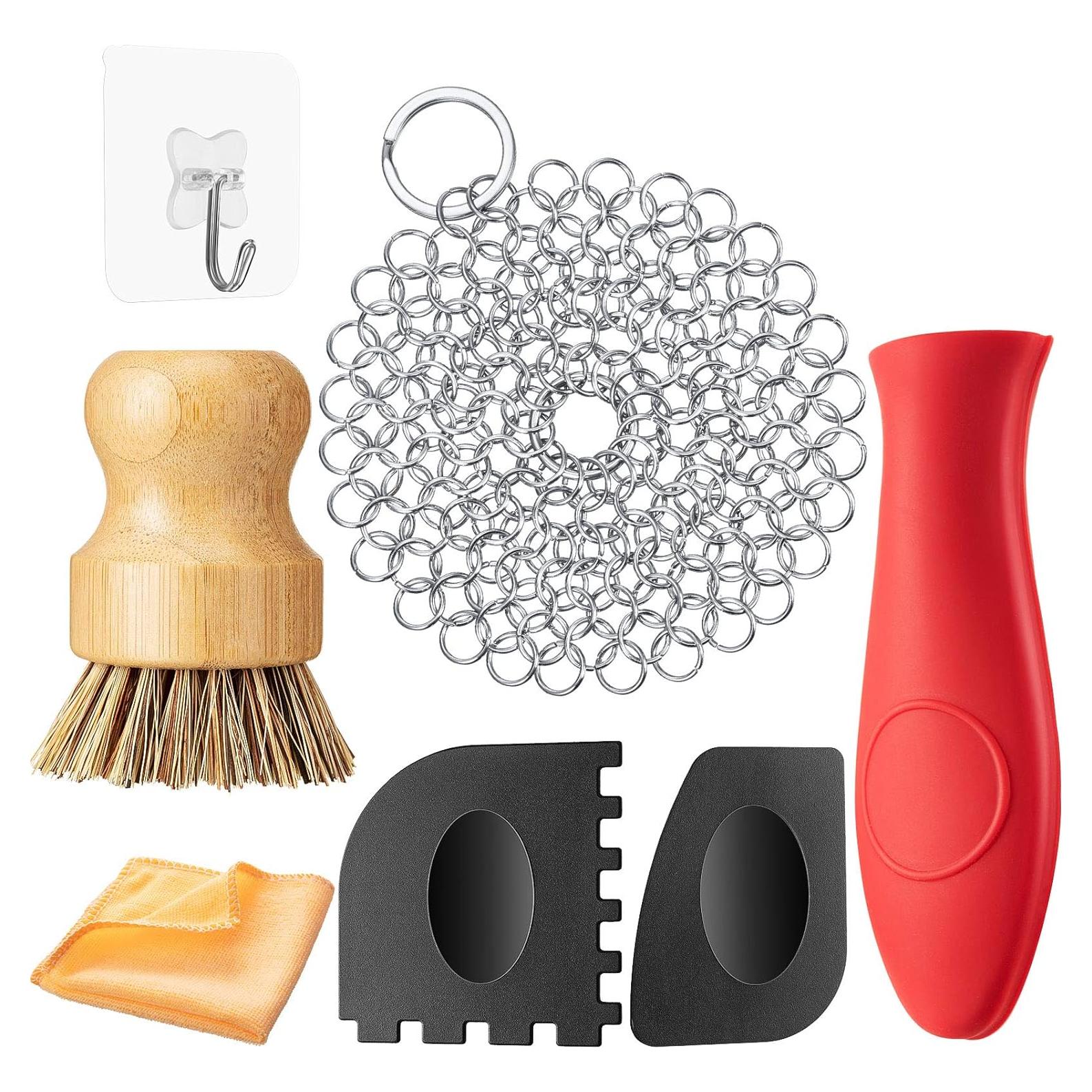 Set de Limpieza de Cocina Patelai 7 Piezas Hierro Fundido