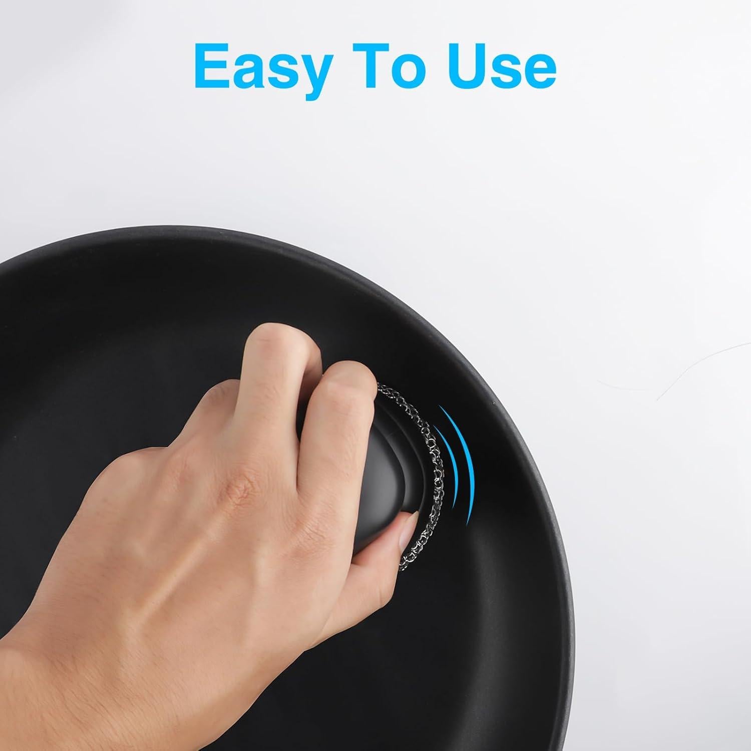 Estropajo de Hierro Fundido SEFONE con Mango Ergonómico