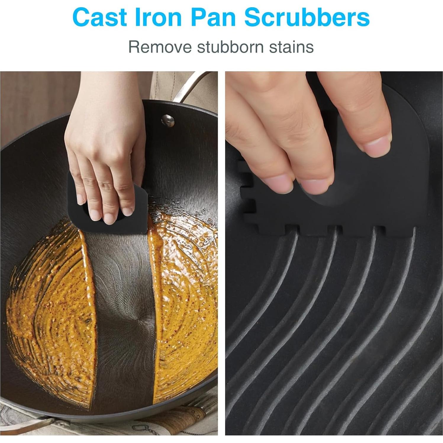 Estropajo de Hierro Fundido SEFONE con Mango Ergonómico