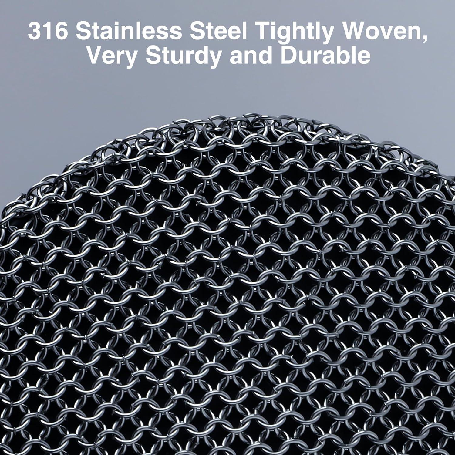 Estropajo de Hierro Fundido SEFONE con Mango Ergonómico