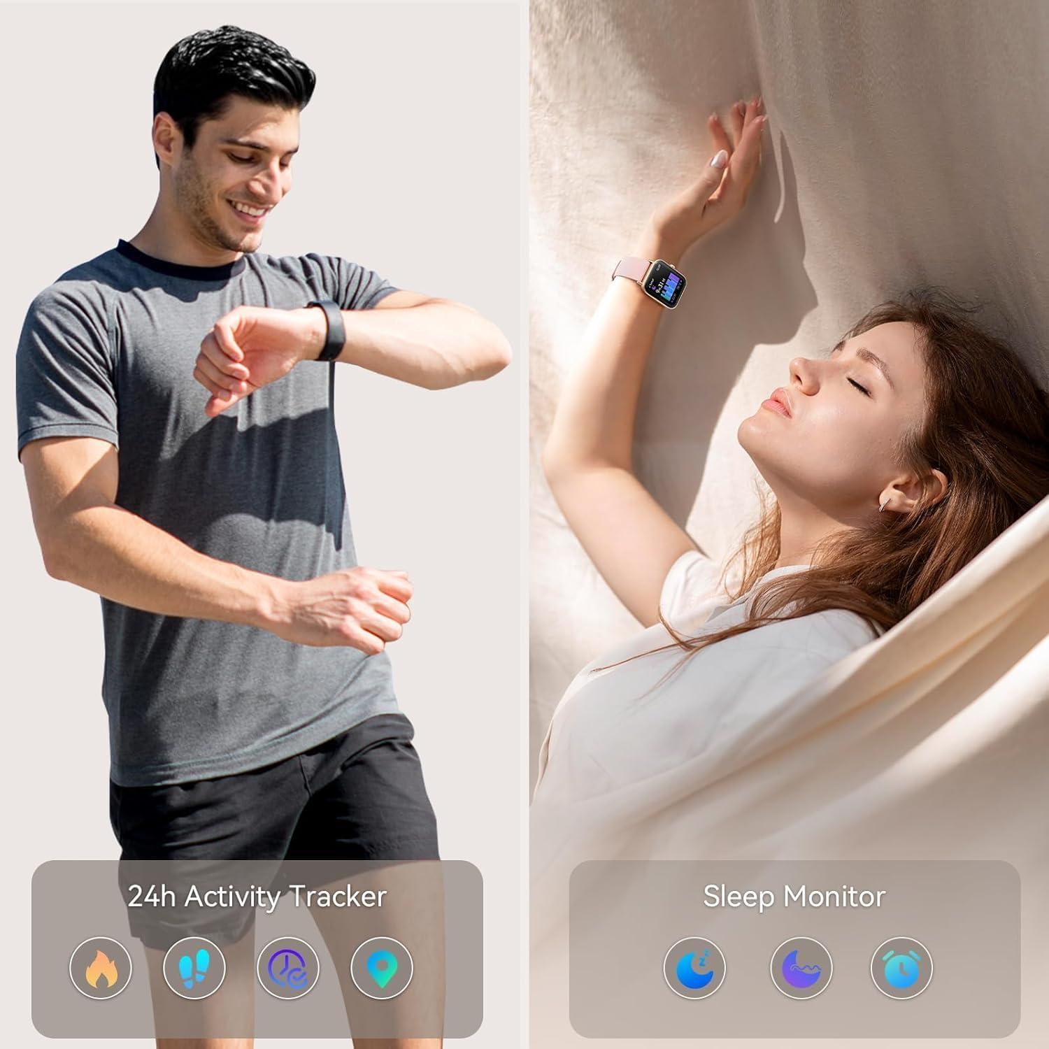 Reloj Inteligente aeac IDW19 1.8" HD Fitness IP68 Negro