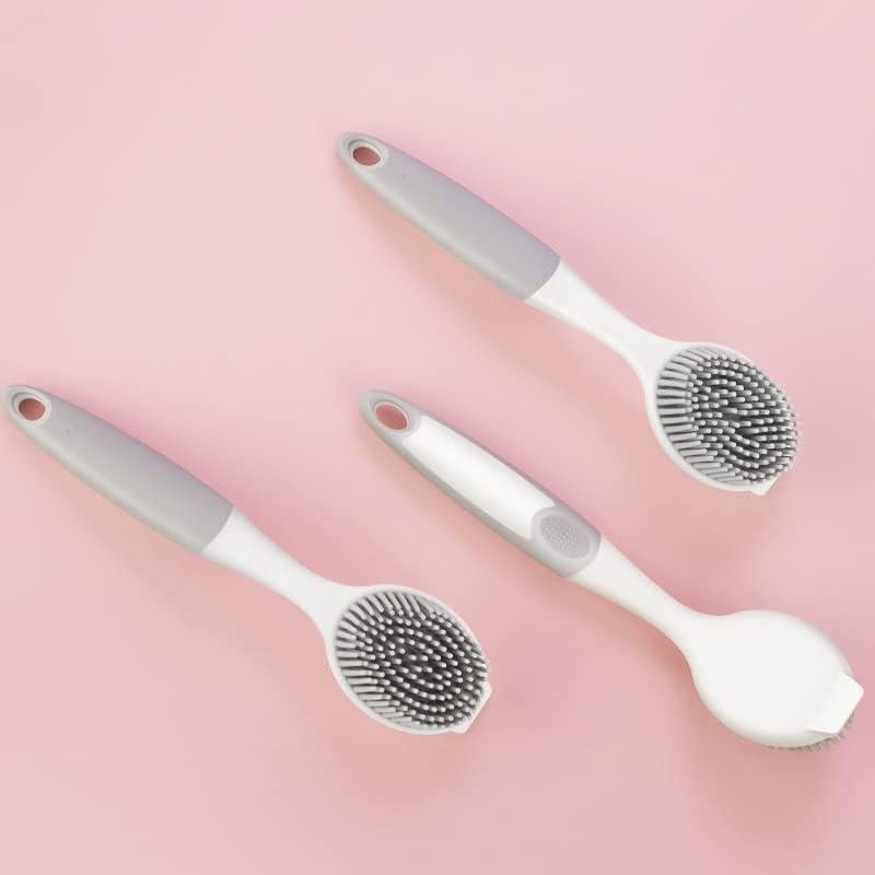 Cepillo de Silicona AMORBASE para Platos y Verduras - Blanco/Gris