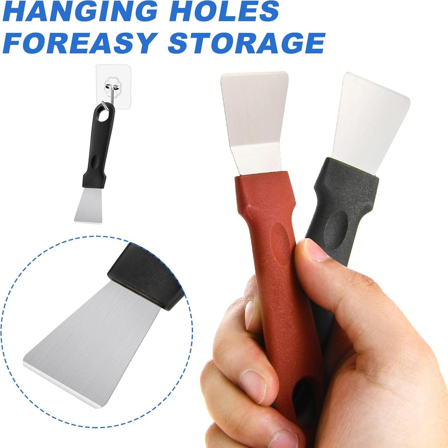 Juego de 2 raspadores de limpieza Amaxiu acero inoxidable