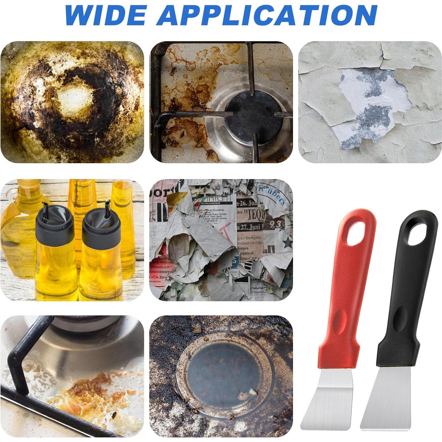 Juego de 2 raspadores de limpieza Amaxiu acero inoxidable