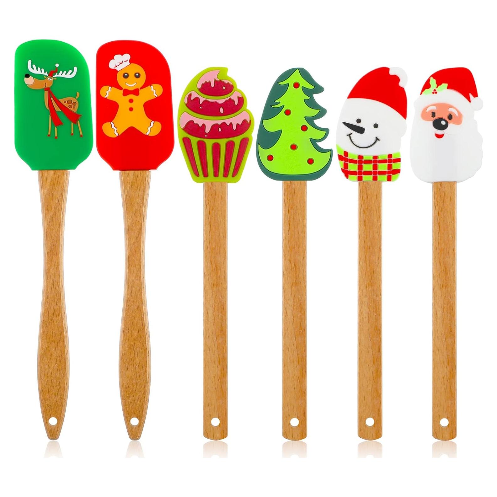 Espátulas de Silicona de Navidad Patelai - 6 Piezas