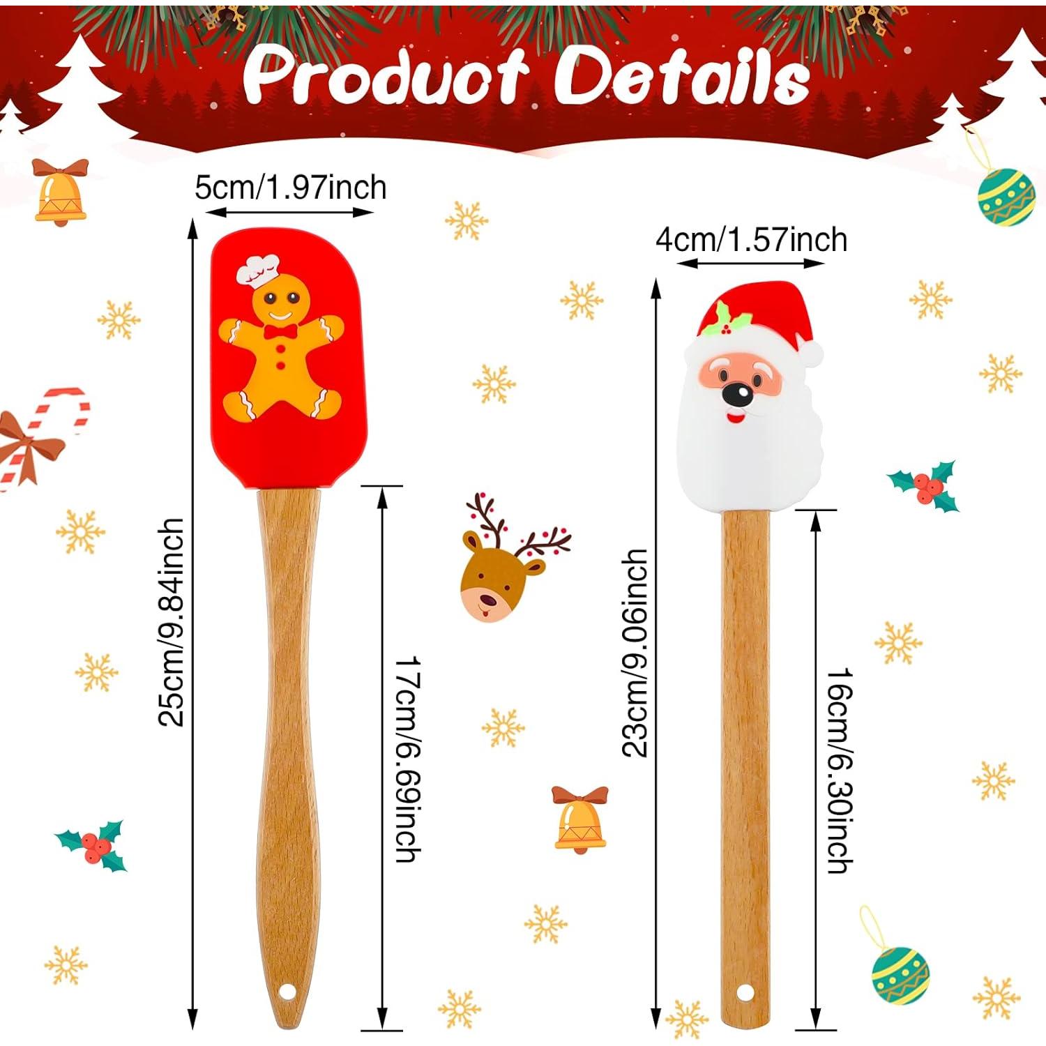 Espátulas de Silicona de Navidad Patelai - 6 Piezas