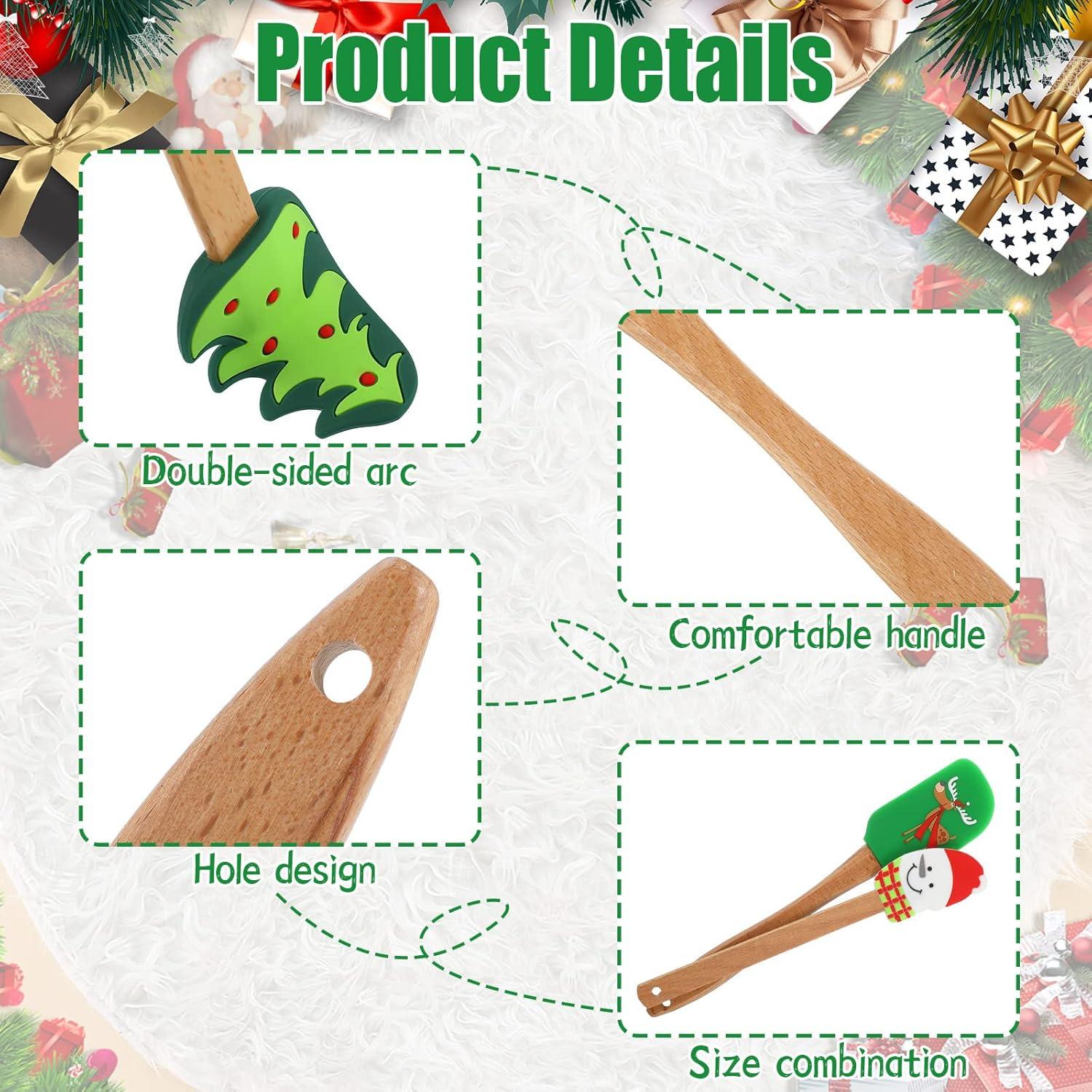 Espátulas de Silicona de Navidad Patelai - 6 Piezas