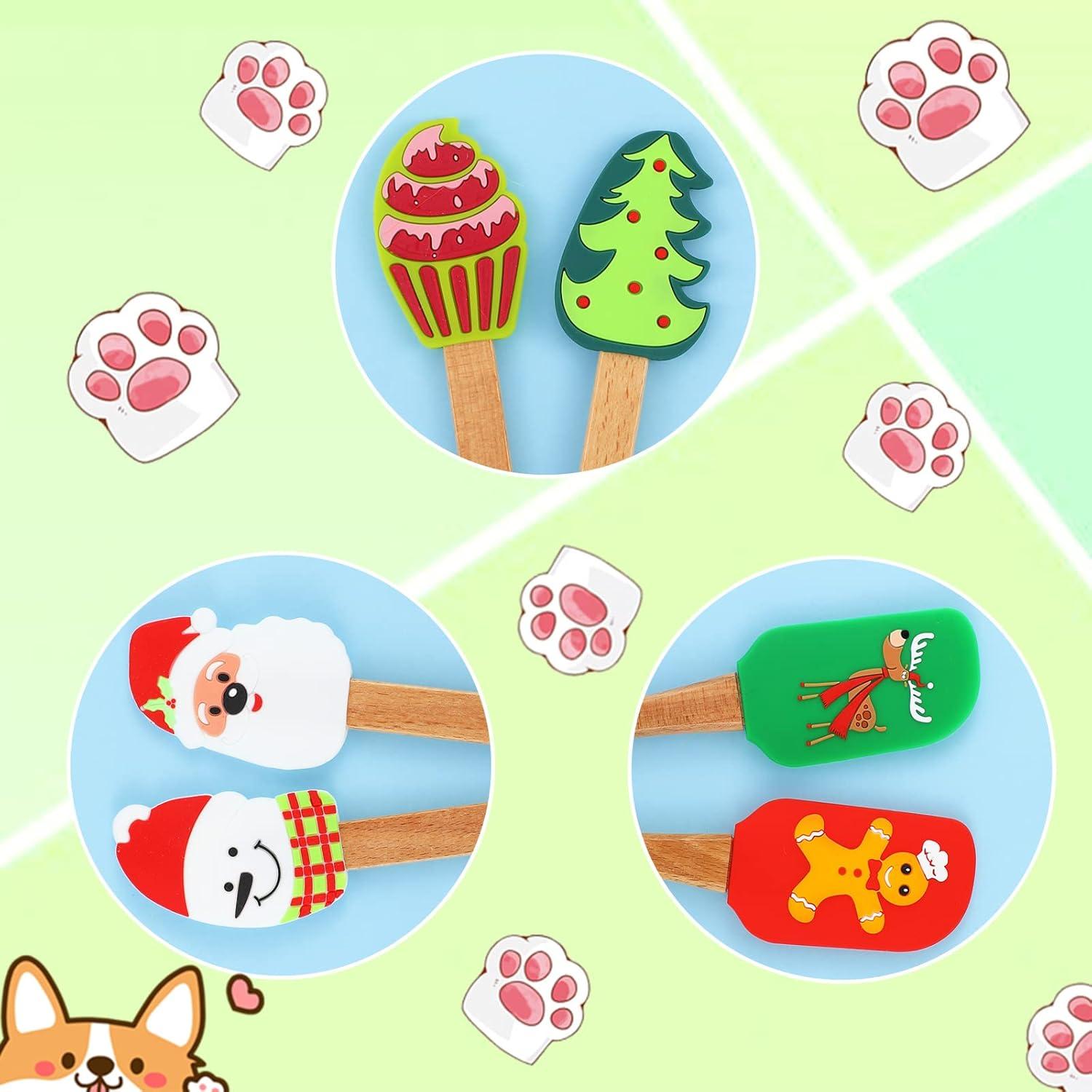 Espátulas de Silicona de Navidad Patelai - 6 Piezas