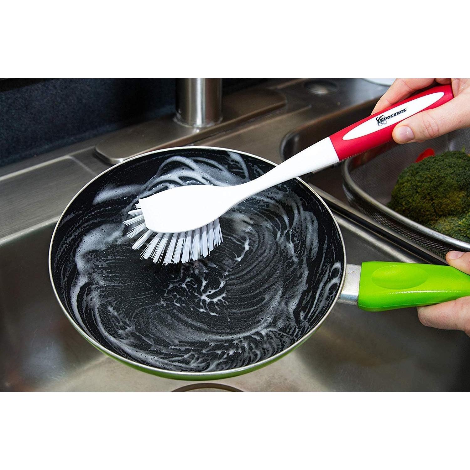 Cepillo para Platos Spogears con Raspador - Set de 3