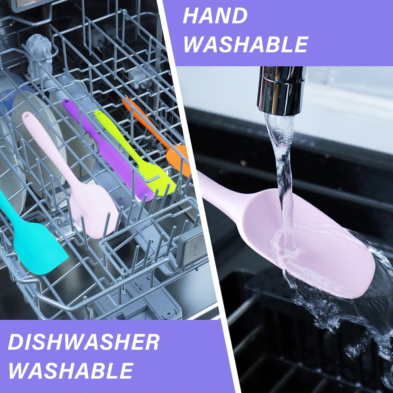 Juego de Espátulas de Silicona Hoewina 5 Piezas Apto Lavavajillas