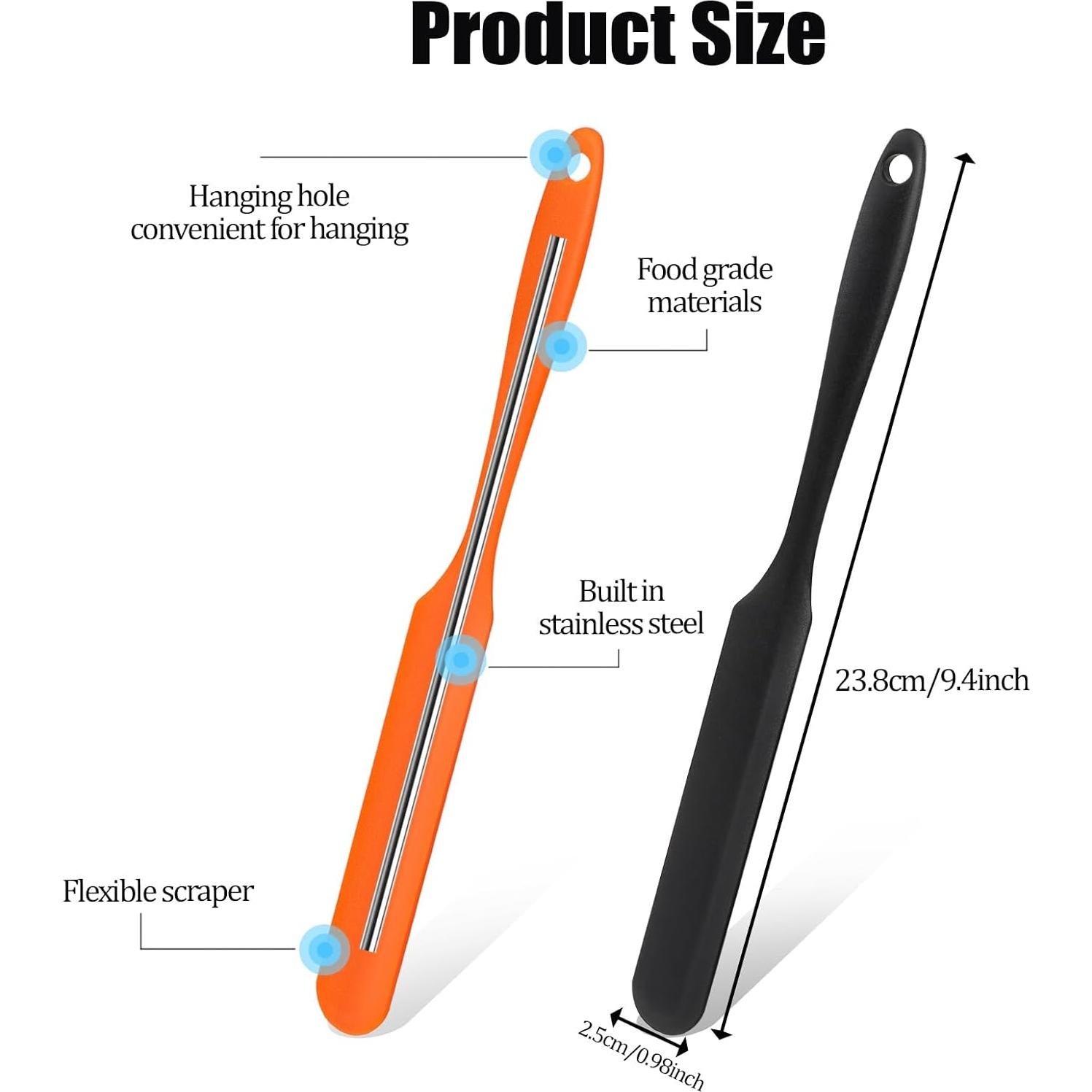 Espátula de Silicona KALIONE 24 cm Resistente al Calor