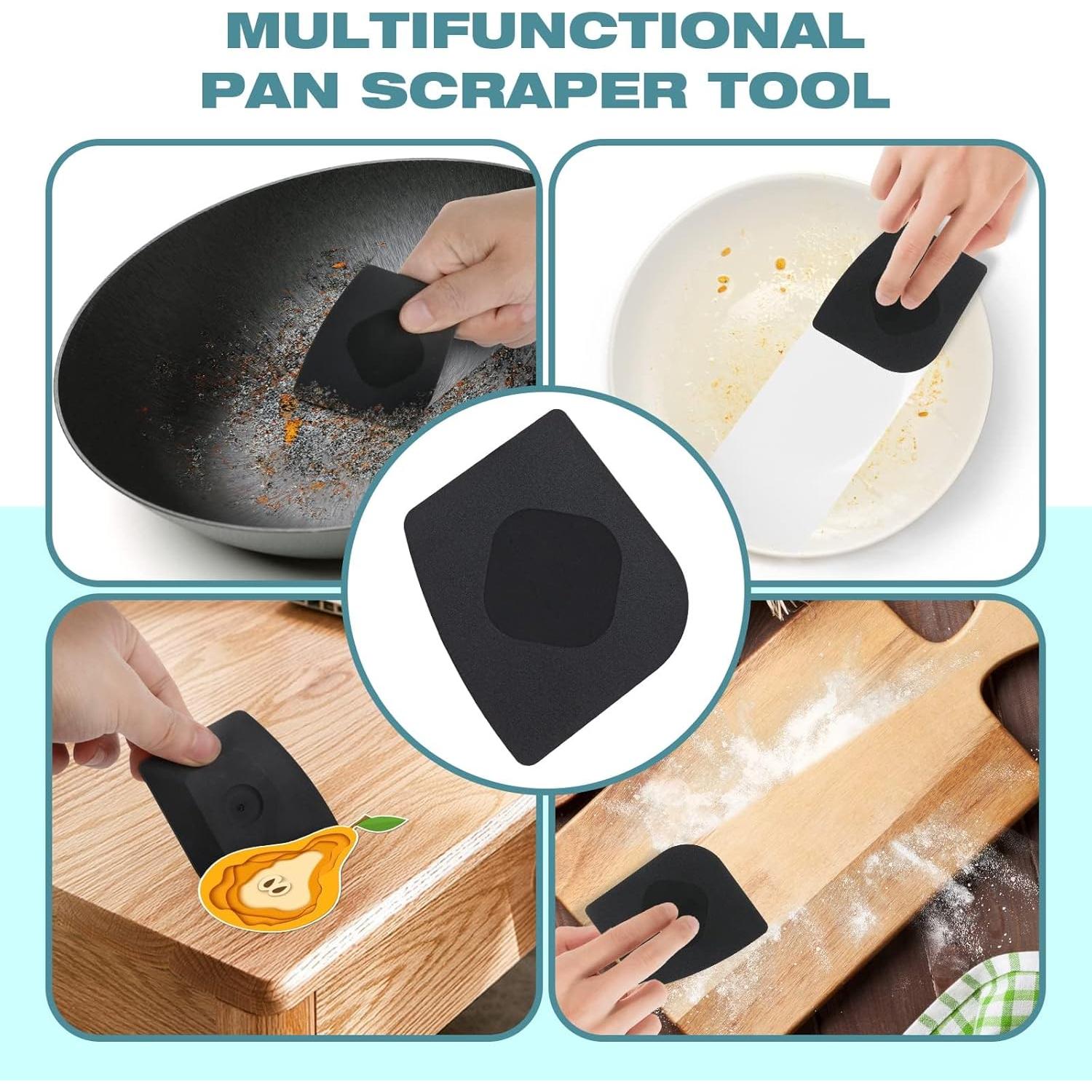 Estropajo de Hierro Fundido Purgreat con Raspador - Kit de Limpieza