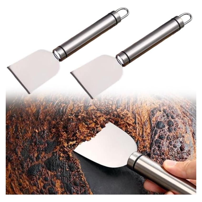 Paquete de 2 raspadores de acero inoxidable Yopolaz