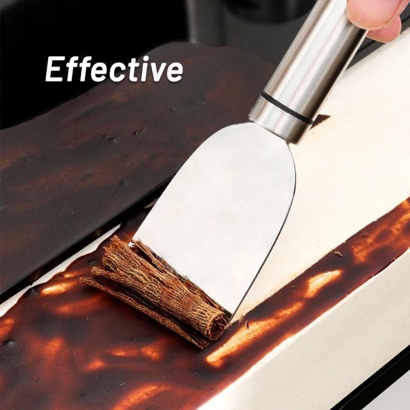 Paquete de 2 raspadores de acero inoxidable Yopolaz