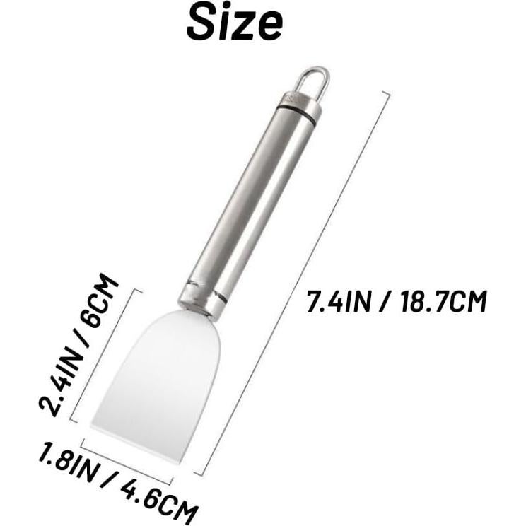Paquete de 2 raspadores de acero inoxidable Yopolaz