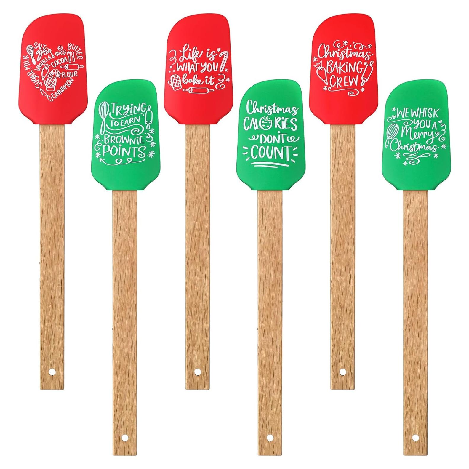 Espátulas de Silicona de Navidad Patelai - 6 Piezas