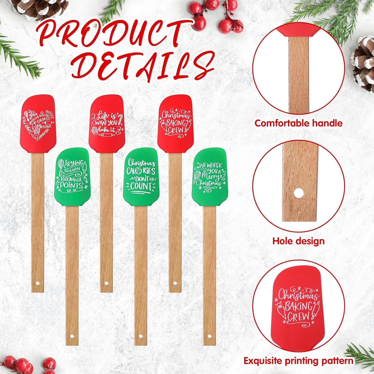 Espátulas de Silicona de Navidad Patelai - 6 Piezas