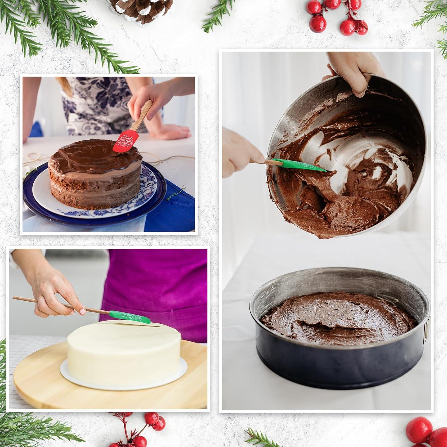 Espátulas de Silicona de Navidad Patelai - 6 Piezas