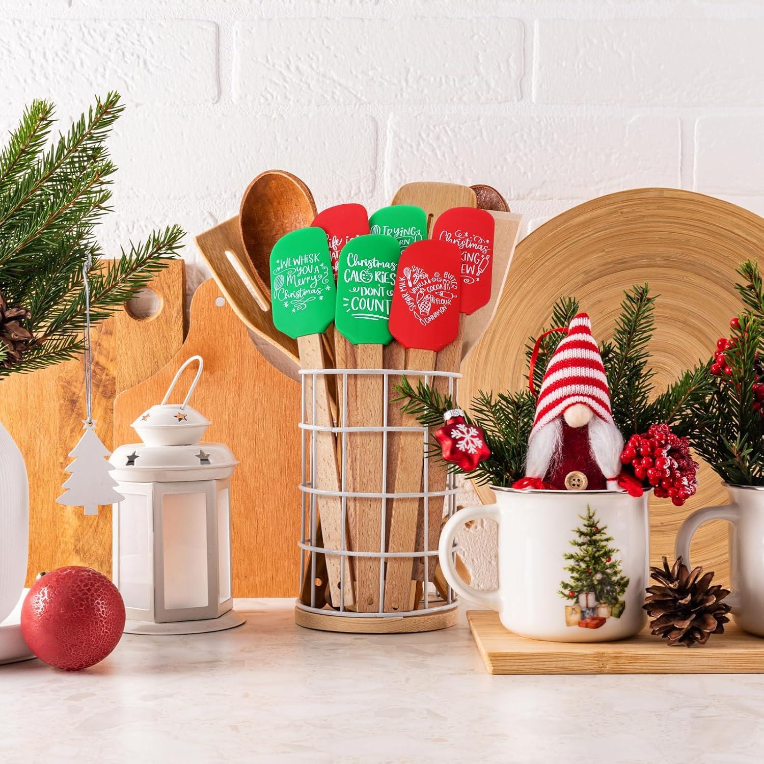 Espátulas de Silicona de Navidad Patelai - 6 Piezas