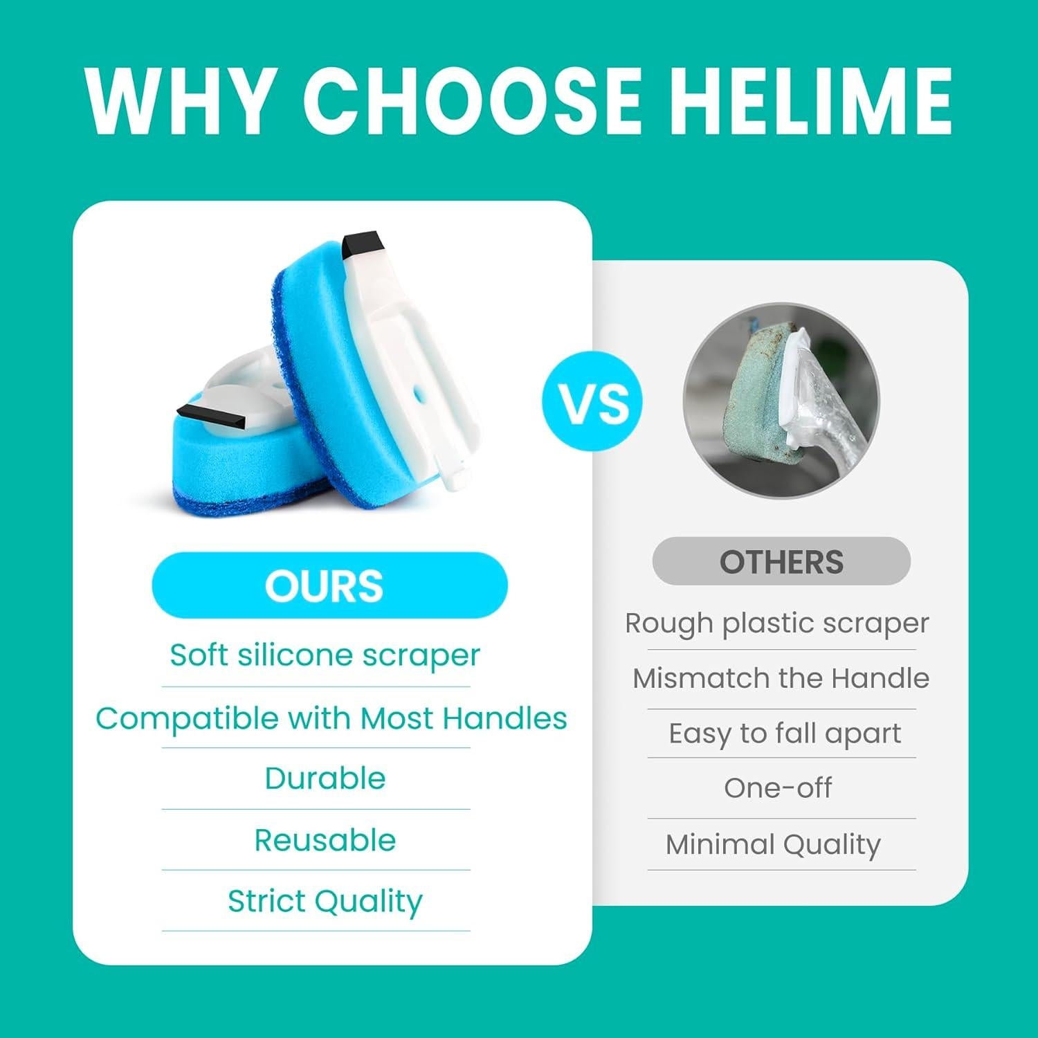 Recargas de esponja HELIME para varita de platos 9 unidades