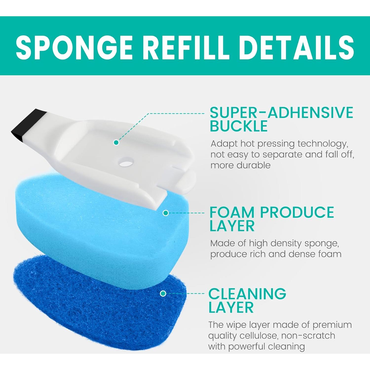 Recargas de esponja HELIME para varita de platos 9 unidades