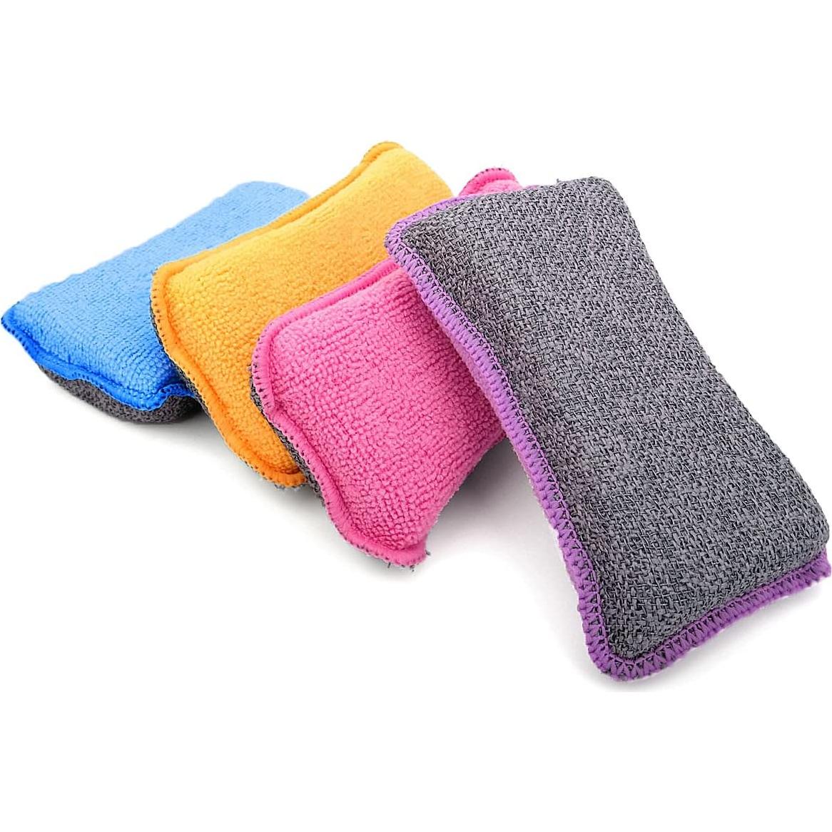 Esponjas de Cocina UPSTAR Microfibra Doble Cara Paquete 4