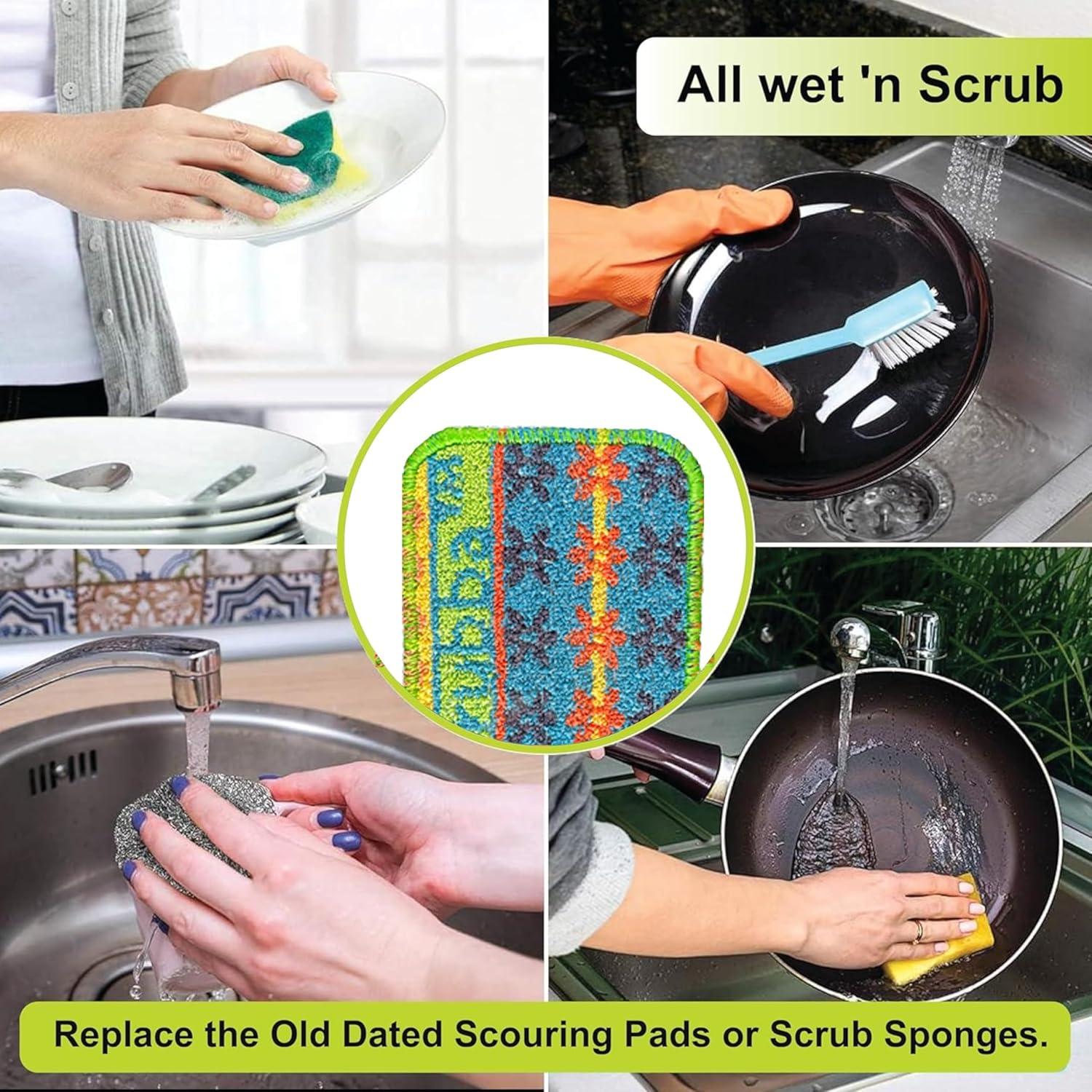 Estropajo Ecológico Wet-It! Skrubba 3 Piezas No Rayante