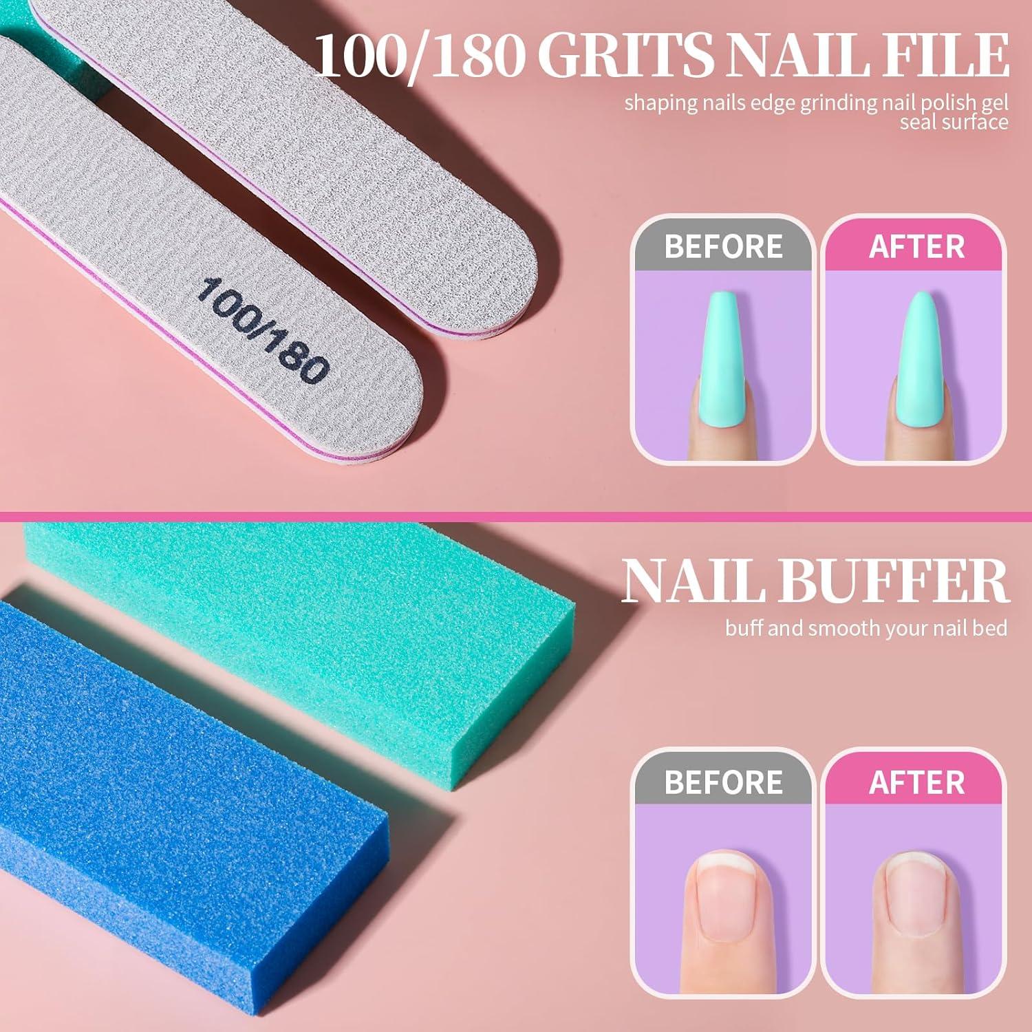 Kit Tazón de Remojo para Uñas Teenitor con Aceite y Herramientas