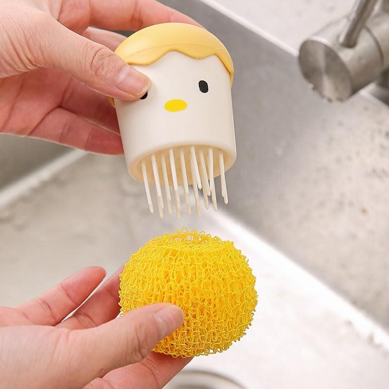 Cepillo de Cocina Ximimark Pato Amarillo con Raspador