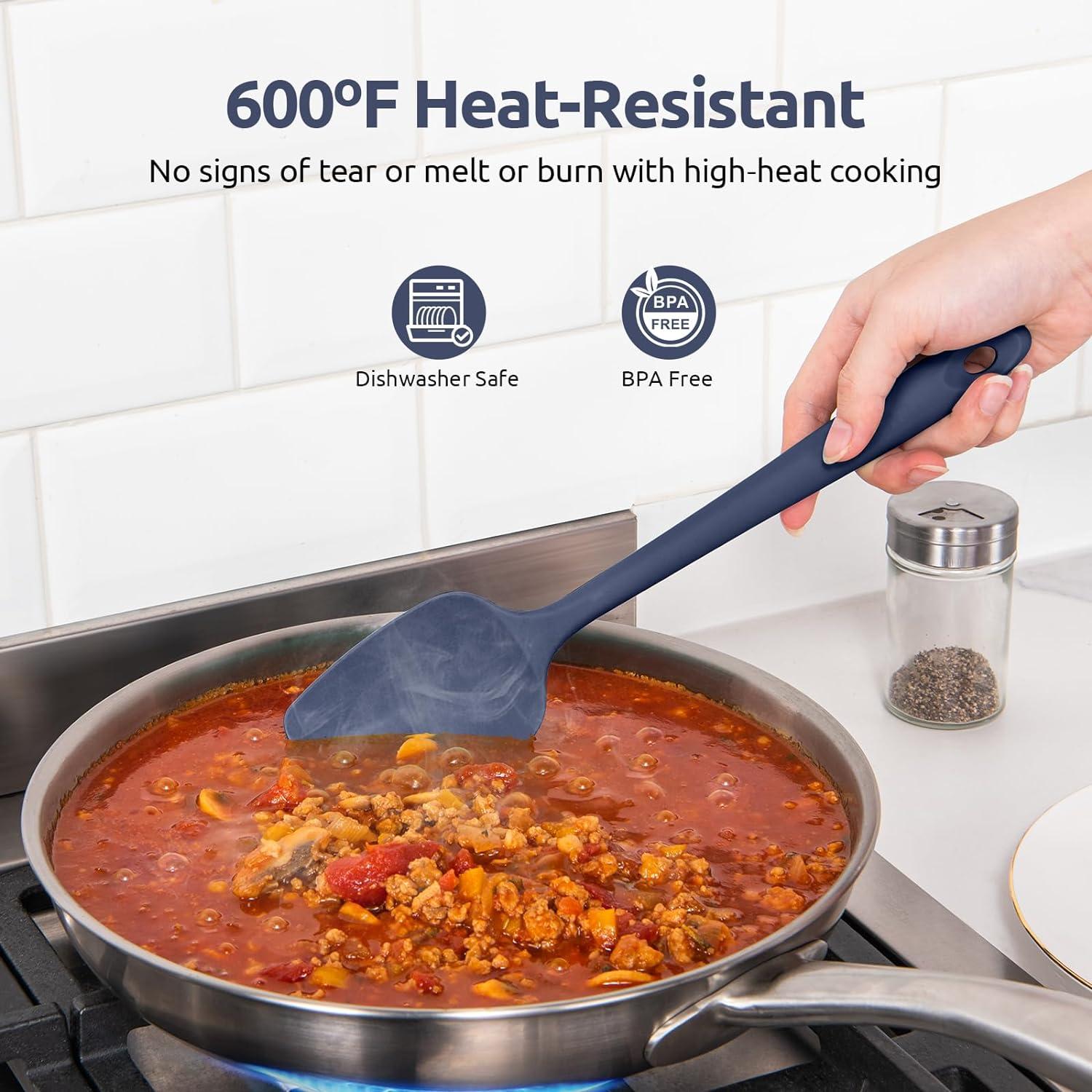 Juego de Espátulas de Silicona U-Taste 600°F Alta Temperatura