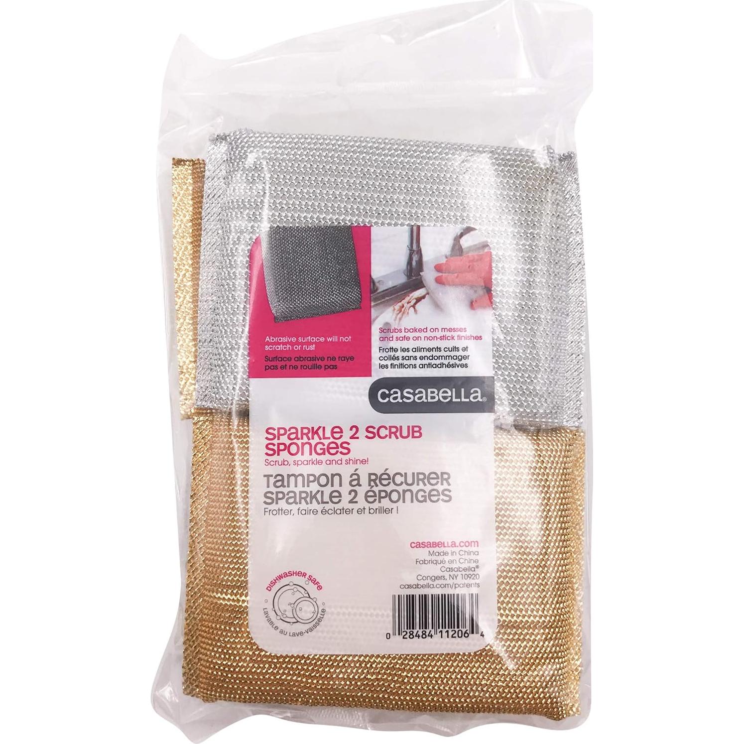 Esponjas de limpieza Casabella, paquete de 4 unidades