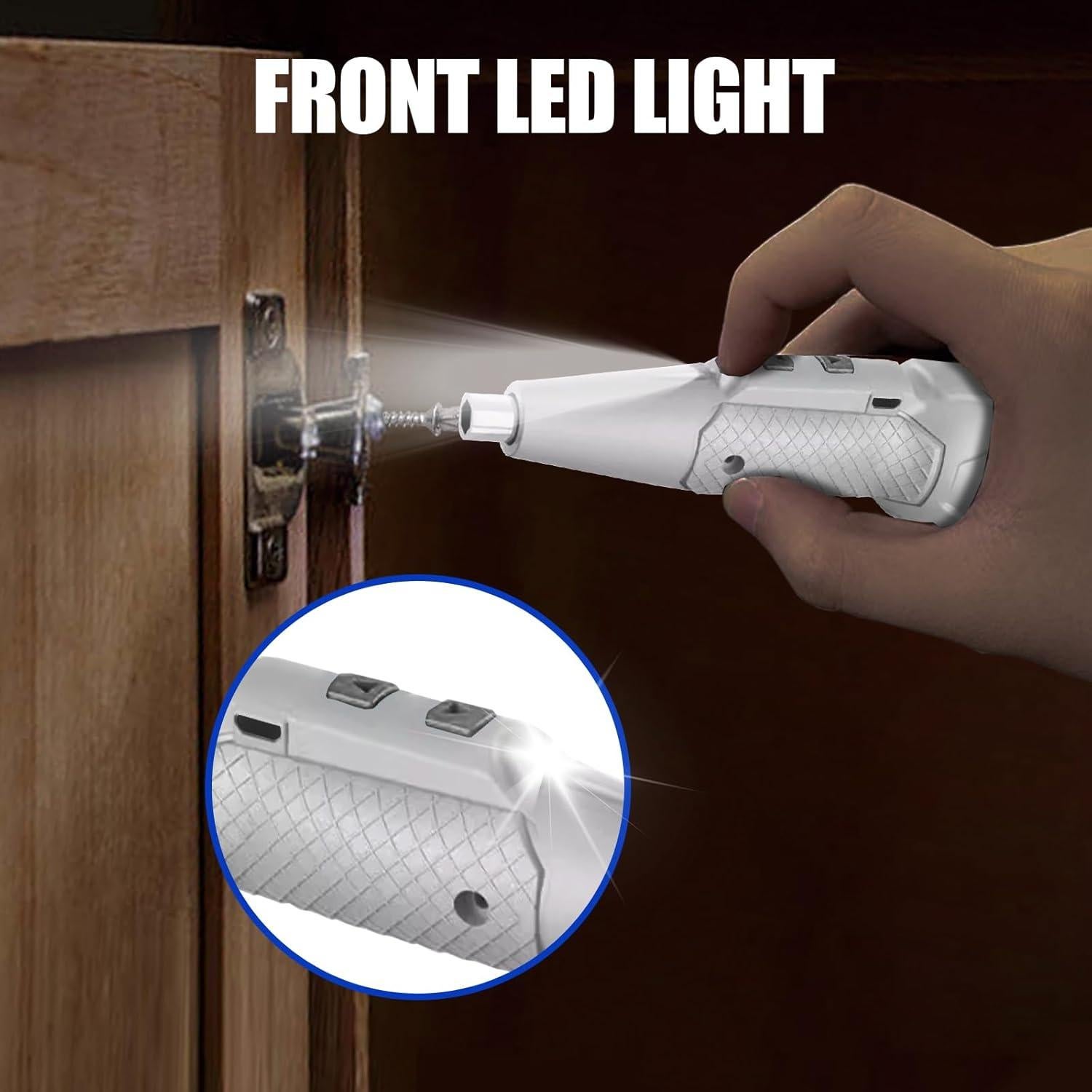 Destornillador eléctrico inalámbrico XLX 3.7V recargable con LED