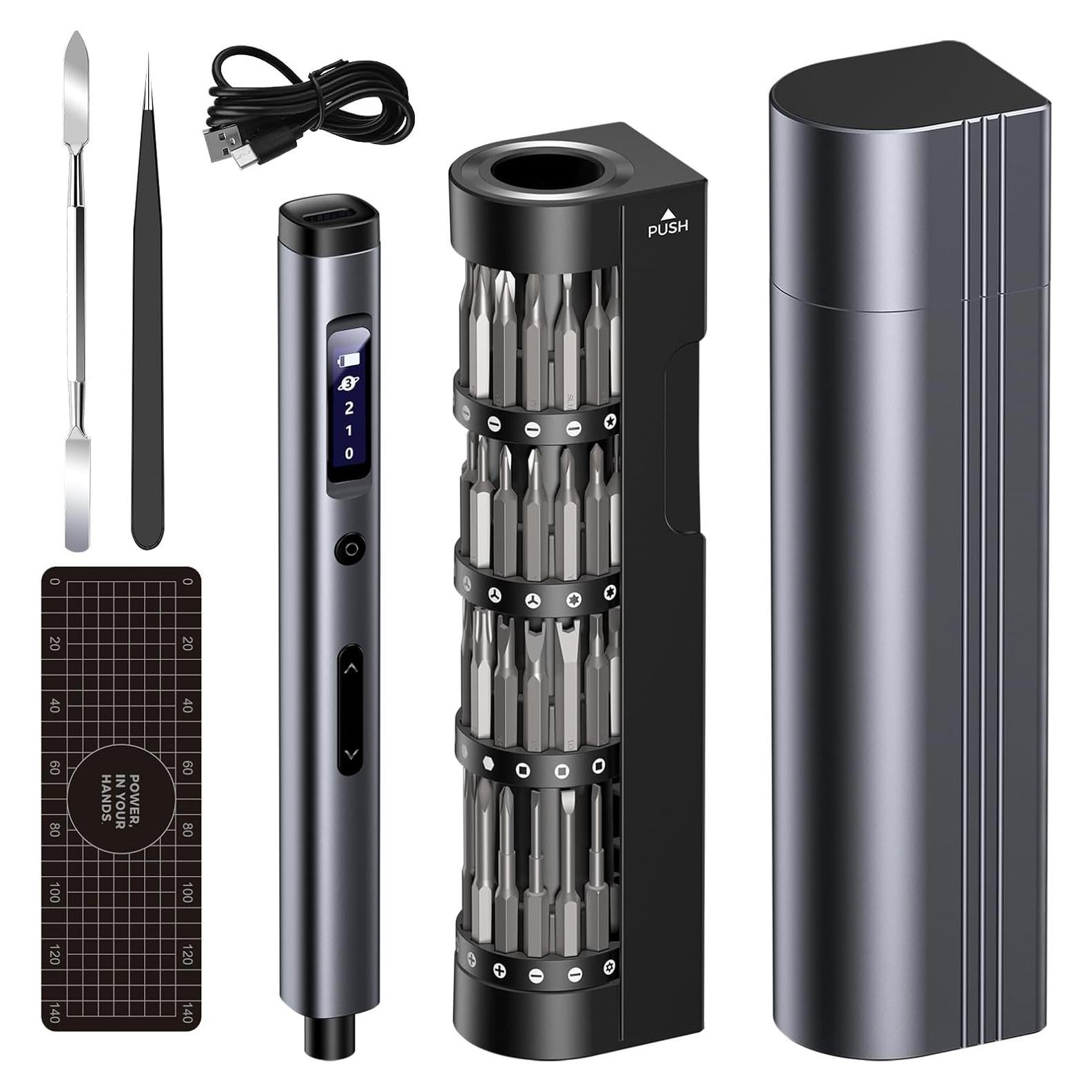 Juego de Destornillador Eléctrico Mini UF-TOOLS 66 en 1 con Pantalla LCD