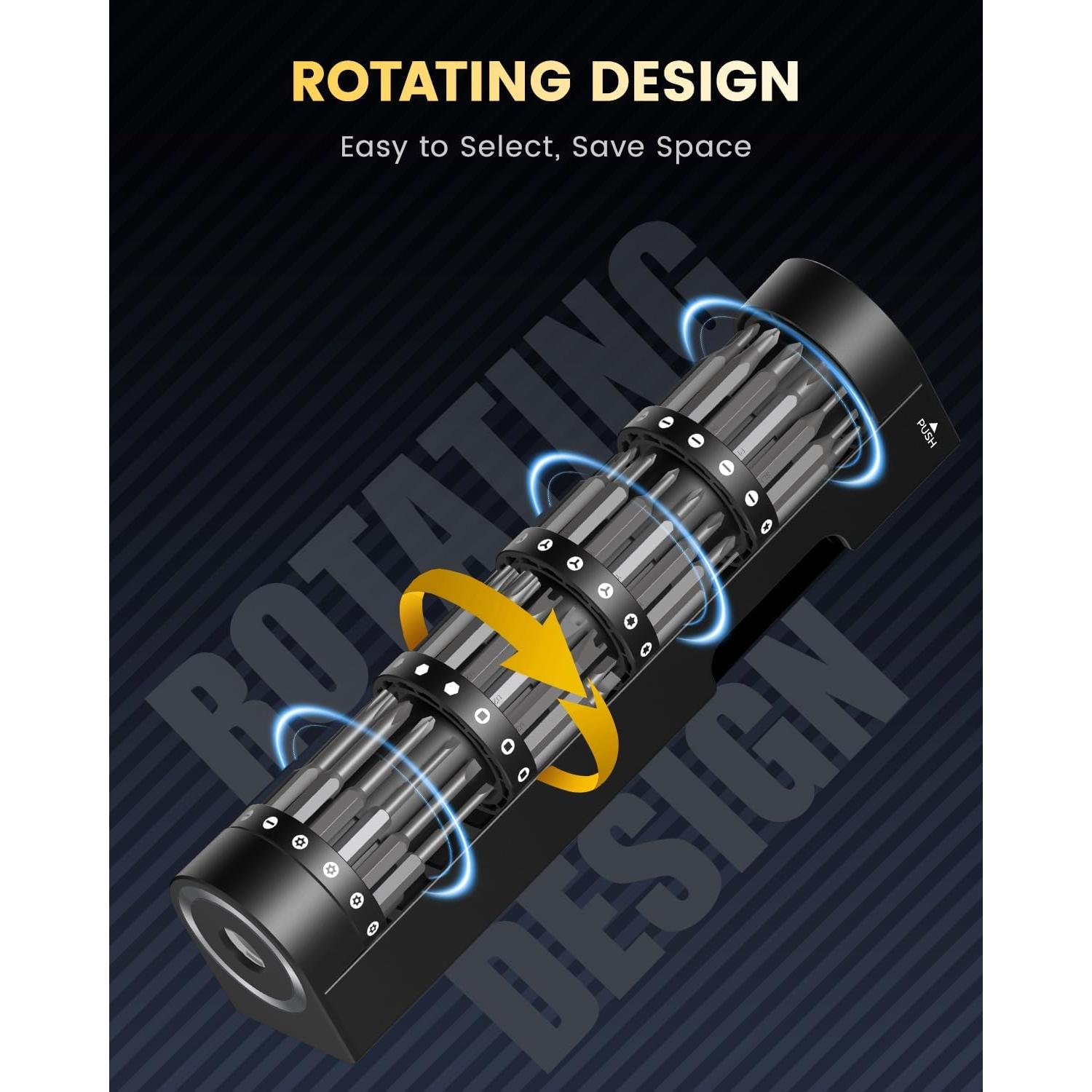 Juego de Destornillador Eléctrico Mini UF-TOOLS 66 en 1 con Pantalla LCD