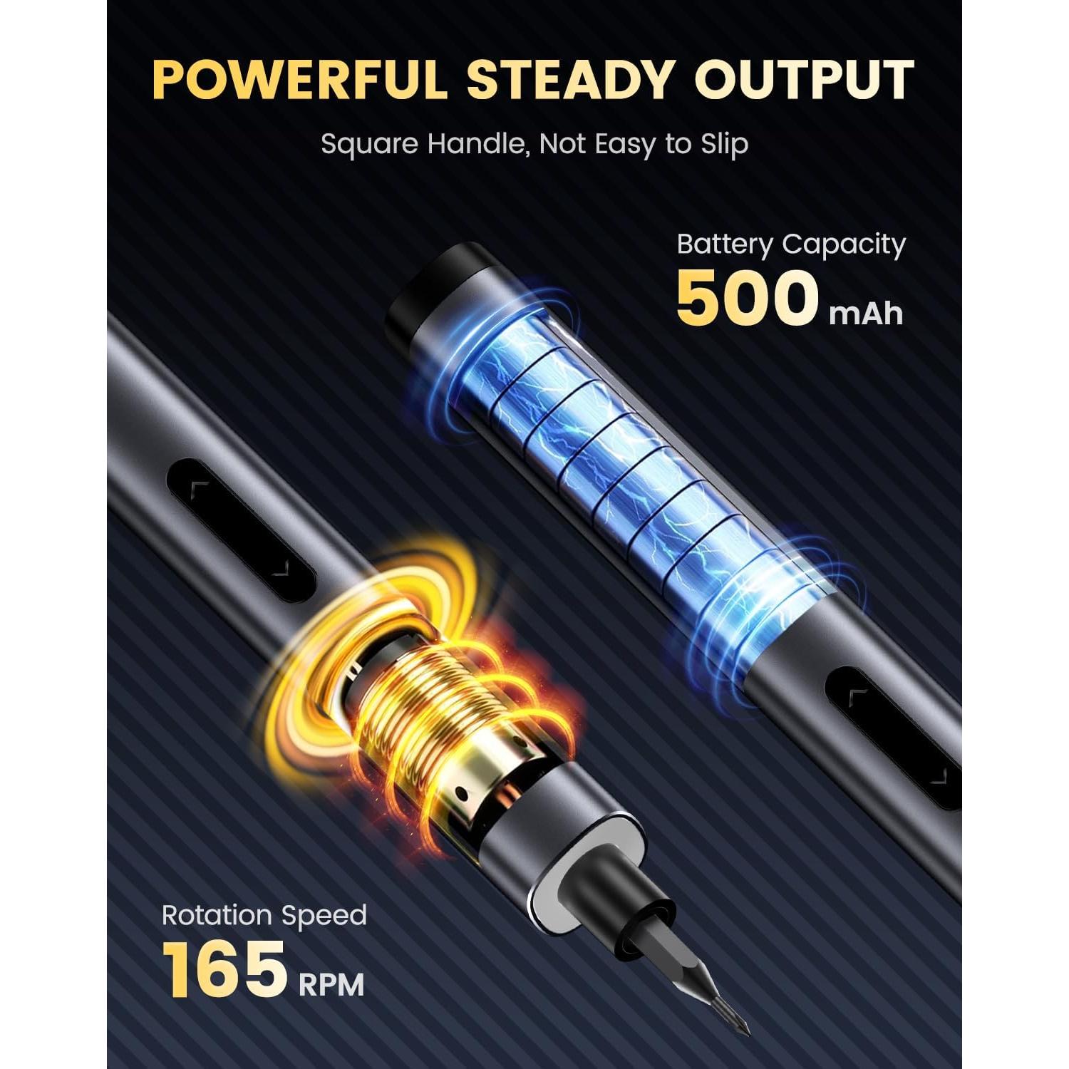 Juego de Destornillador Eléctrico Mini UF-TOOLS 66 en 1 con Pantalla LCD