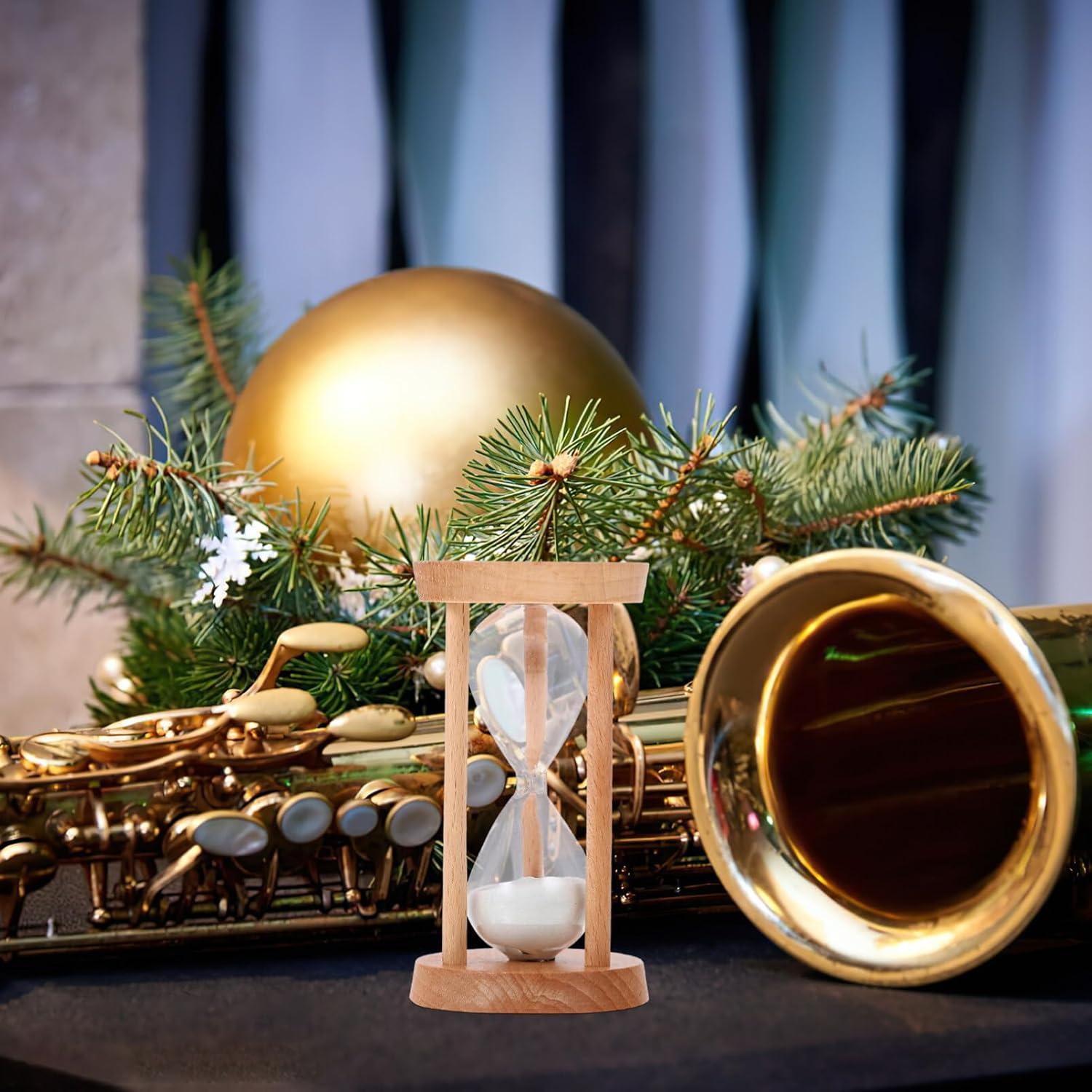 Reloj de Arena Kisangel 5 Minutos Madera Decoración Escritorio