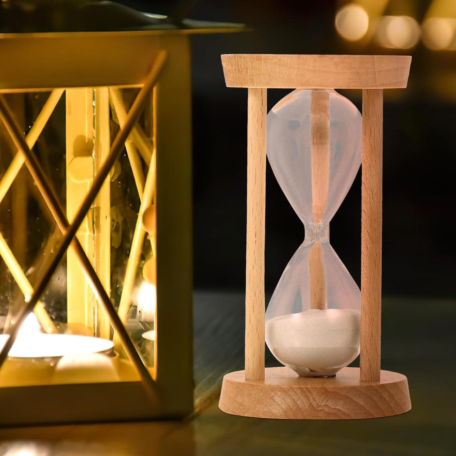 Reloj de Arena Kisangel 5 Minutos Madera Decoración Escritorio