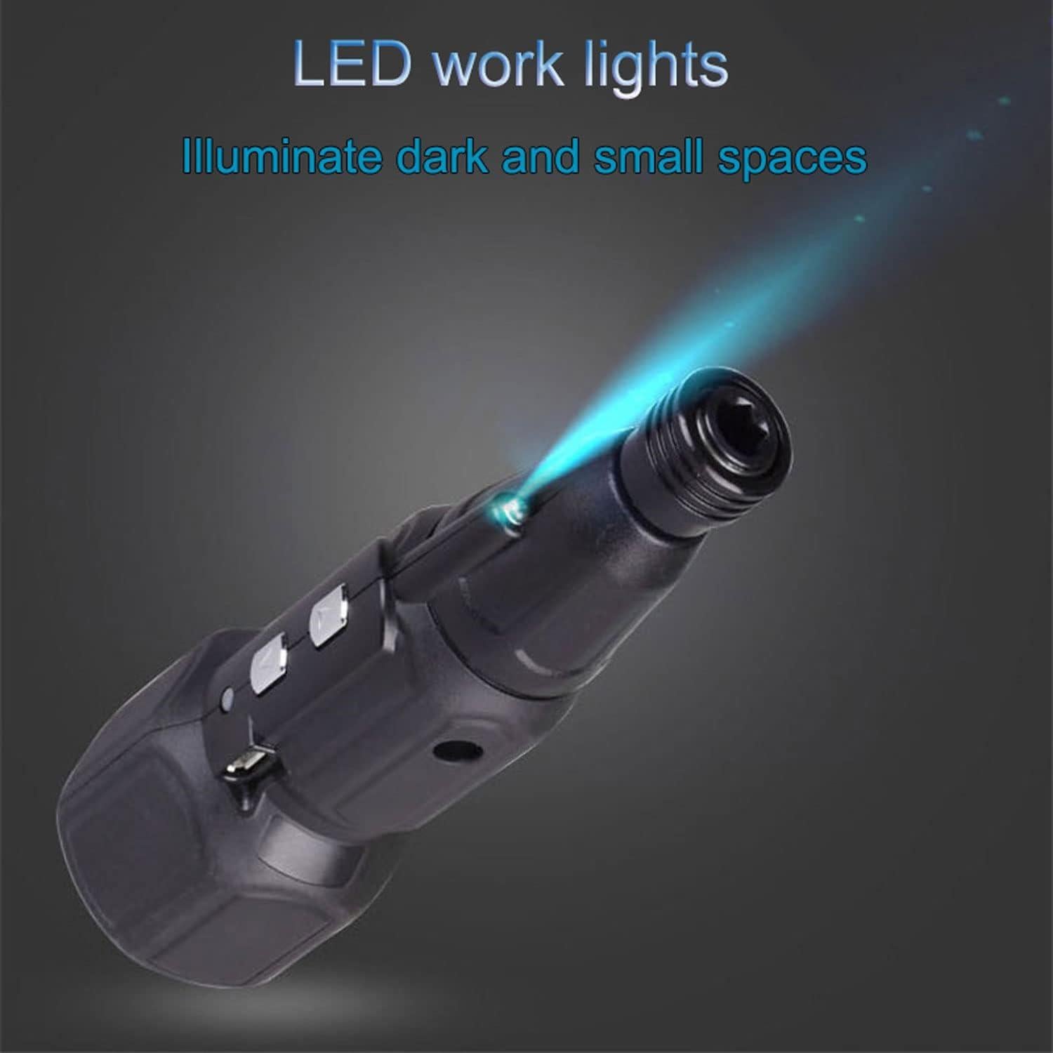 Destornillador Eléctrico Inalámbrico GOSLMYY 3.6V Recargable