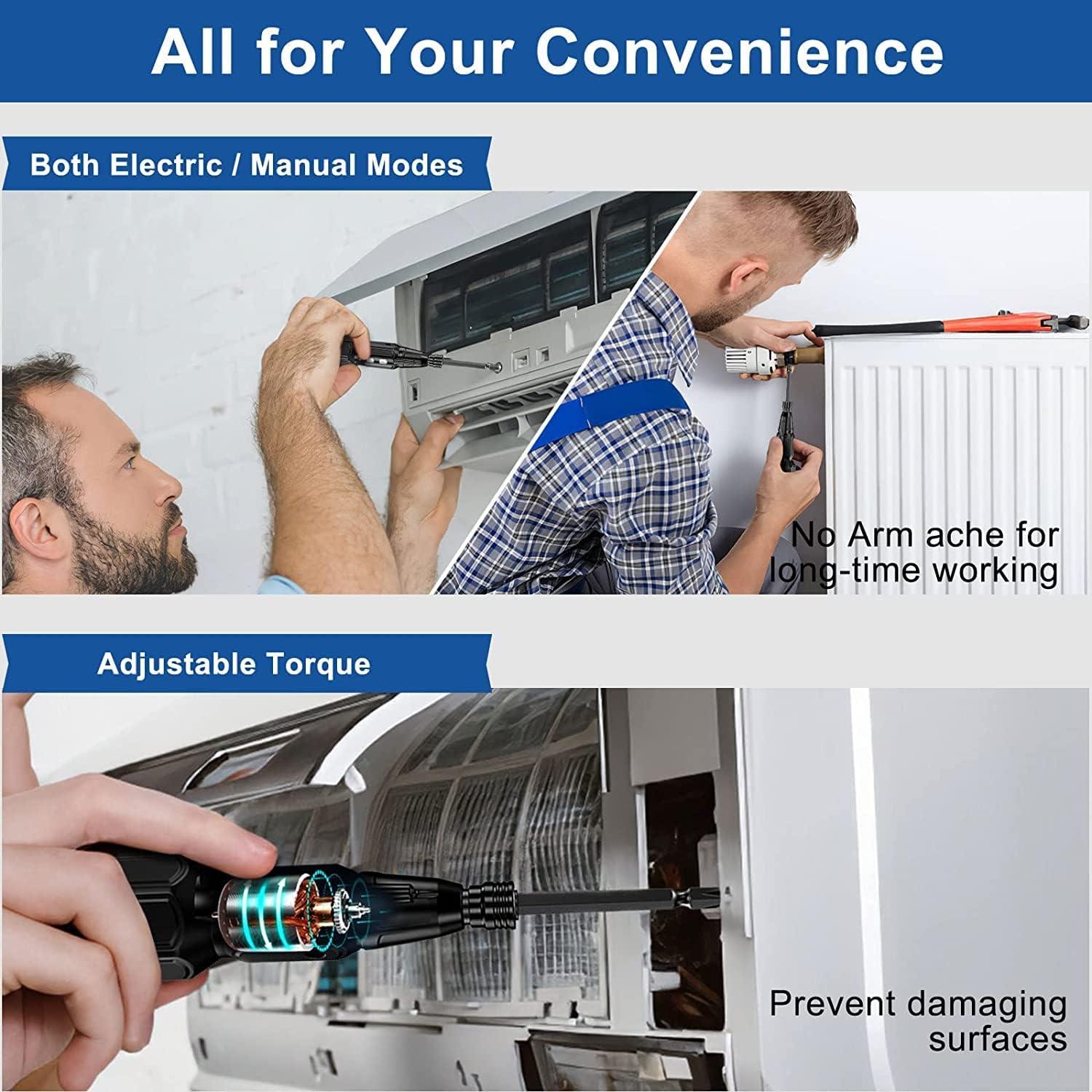 Destornillador Eléctrico Inalámbrico GOSLMYY 3.6V Recargable