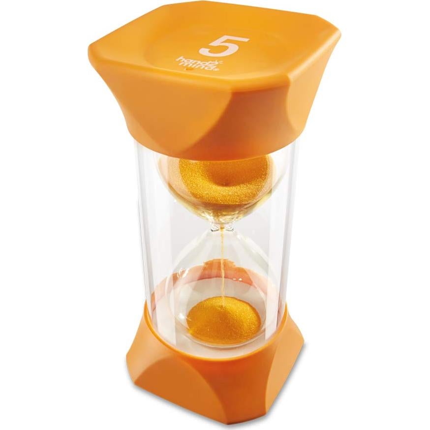 Temporizador de Arena Jumbo hand2mind 5 Minutos Naranja