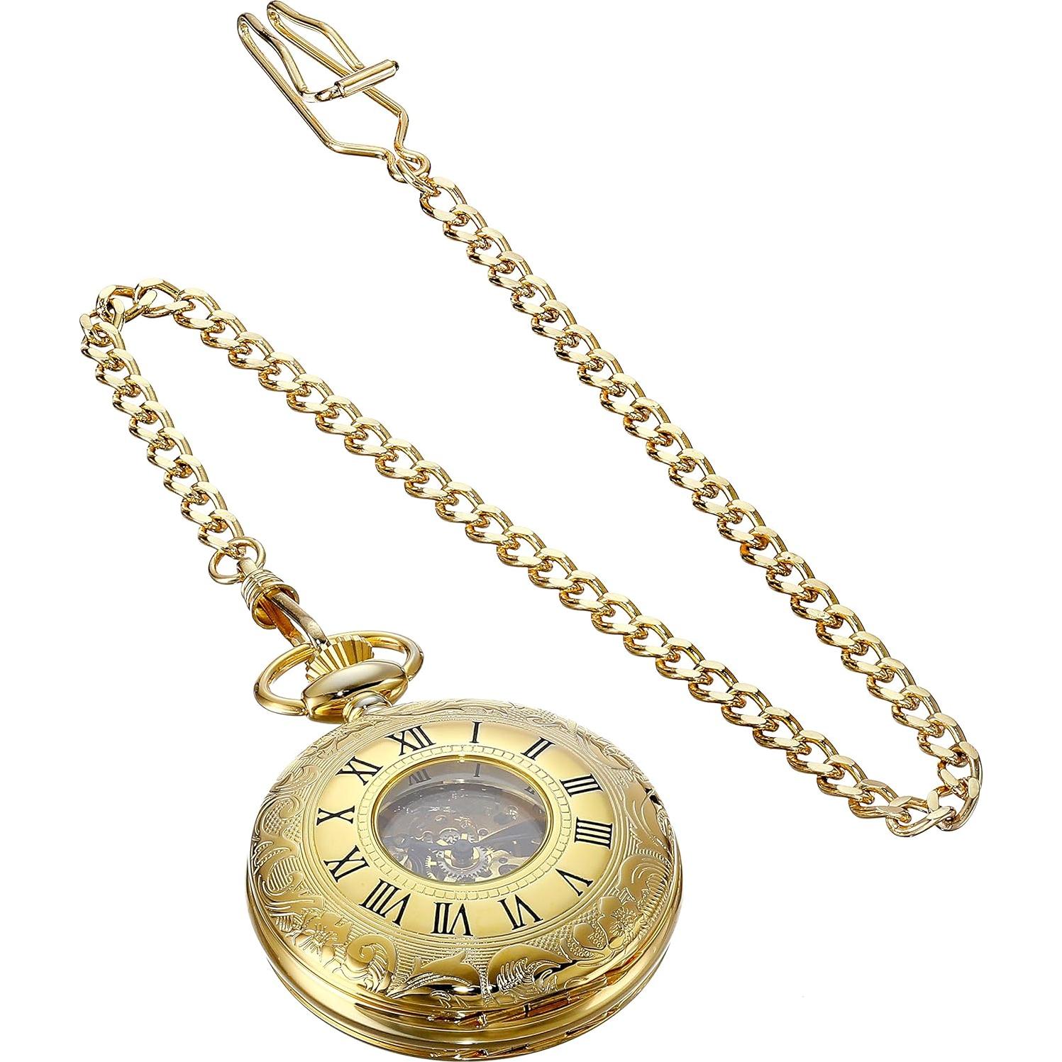 Reloj de bolsillo mecánico Charles-Hubert 47mm oro