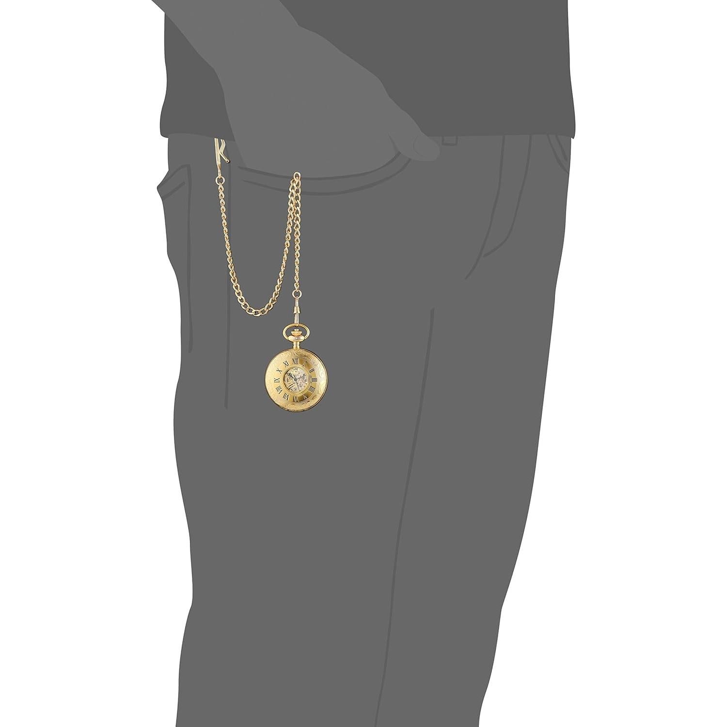 Reloj de bolsillo mecánico Charles-Hubert 47mm oro