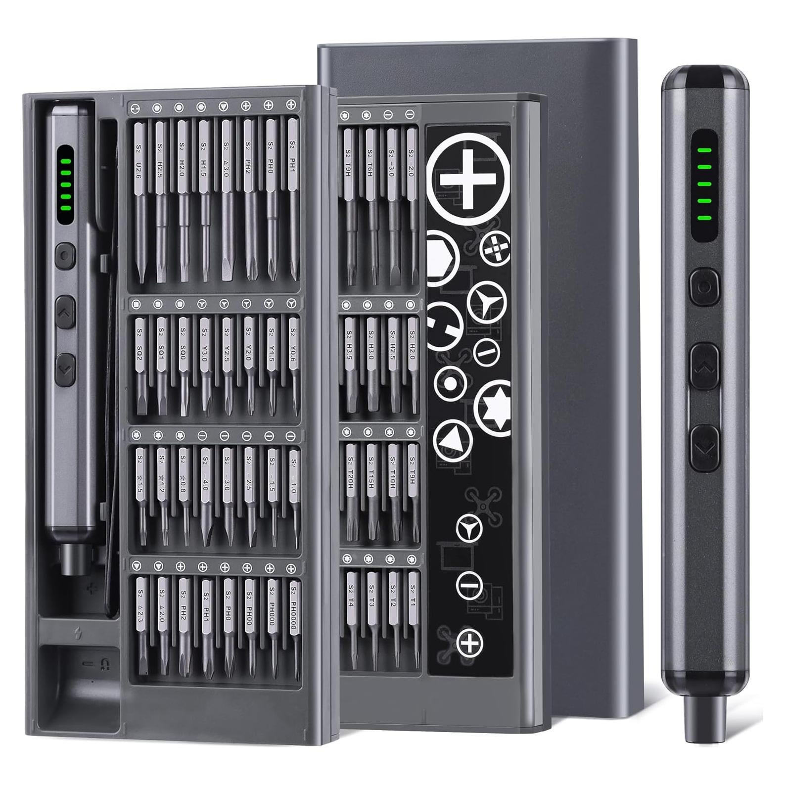 Juego de Destornilladores Eléctricos HPFIX 69 en 1 con LED