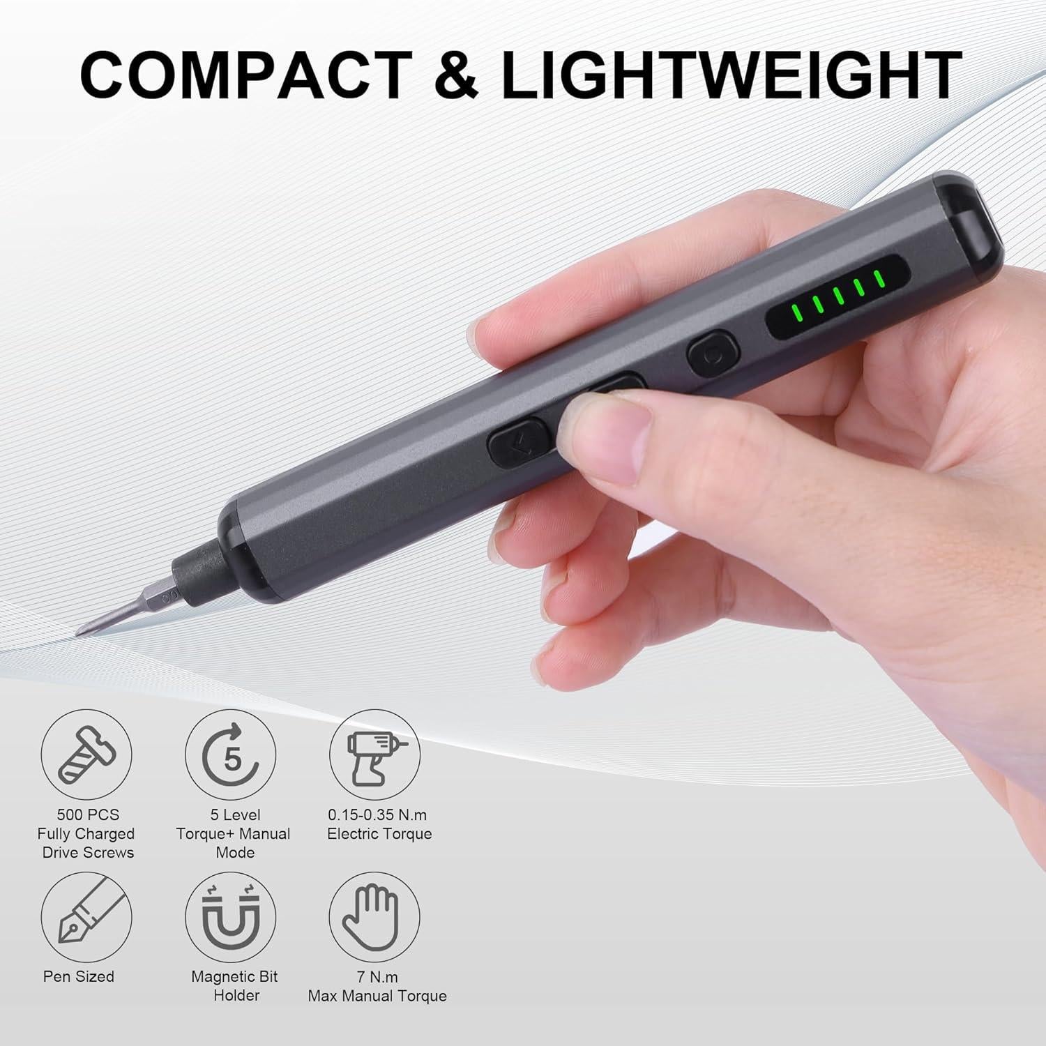 Juego de Destornilladores Eléctricos HPFIX 69 en 1 con LED