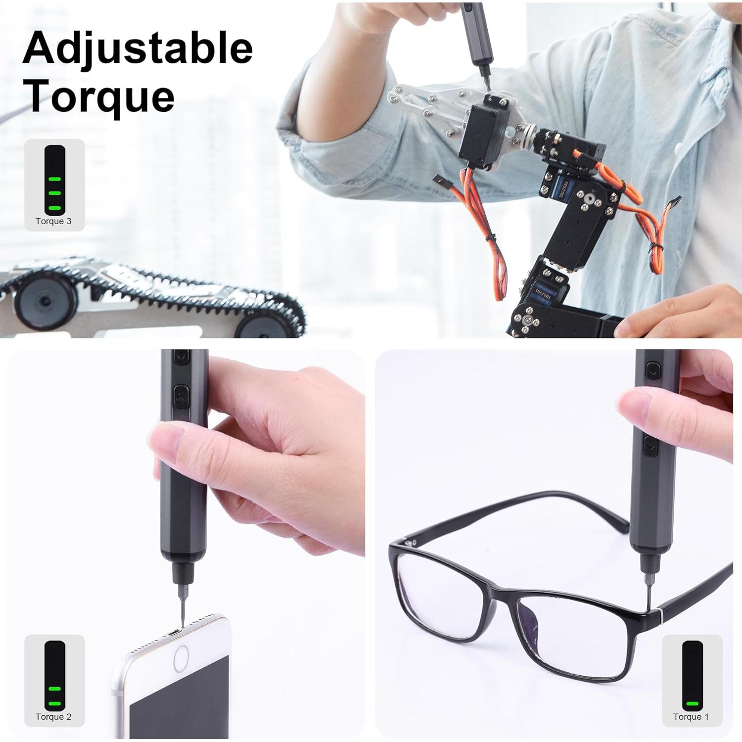 Juego de Destornilladores Eléctricos HPFIX 69 en 1 con LED