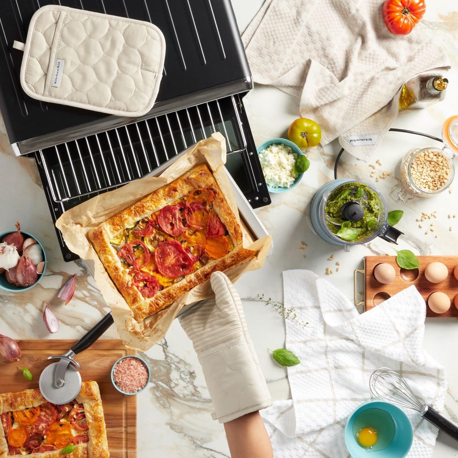 Guante de Horno KitchenAid Algodón Terciopelo 4 Piezas