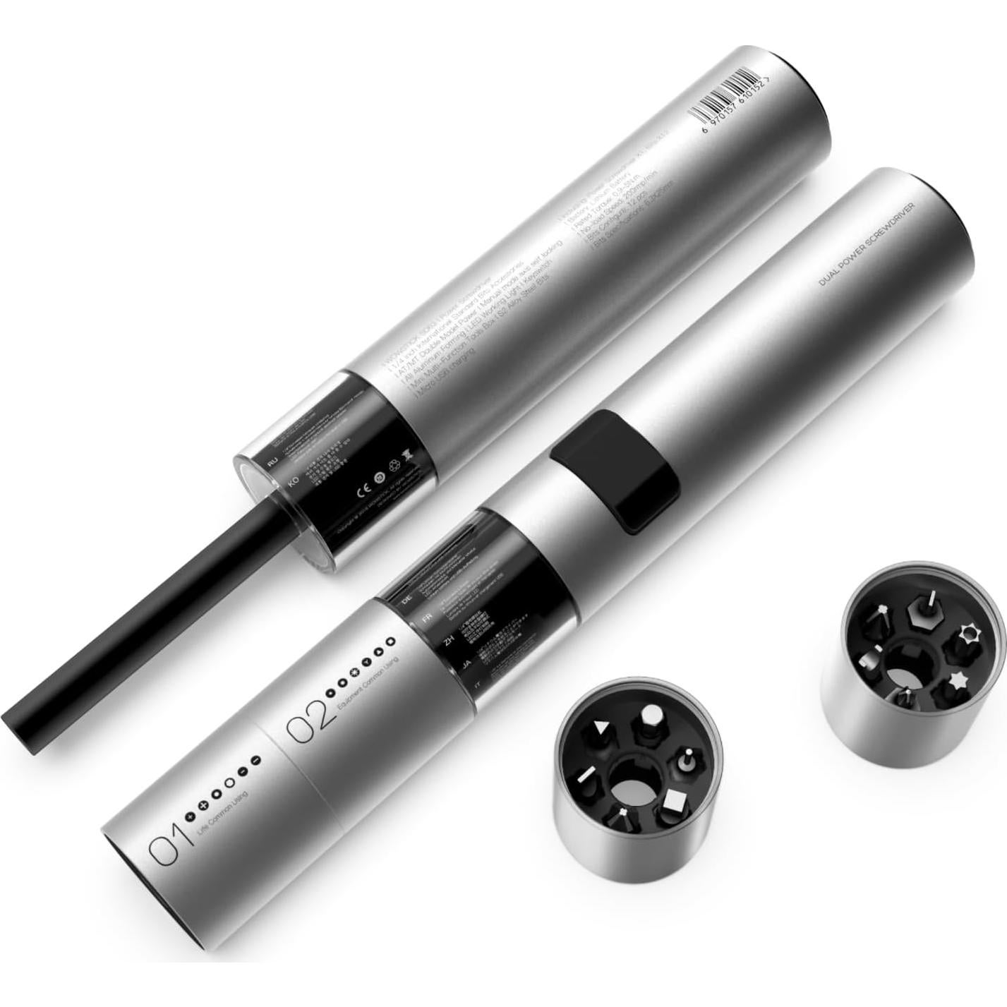 Destornillador eléctrico Wowstick SD con 12 puntas y carga USB